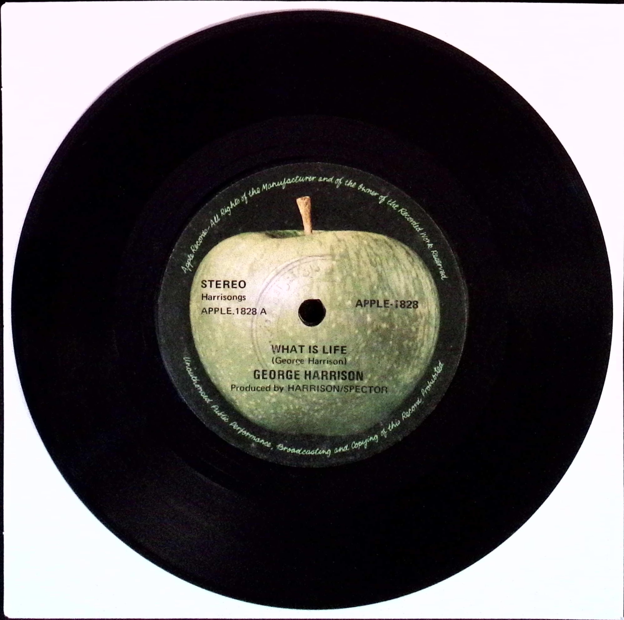 George Harrison - What Is Life / Apple Scruffs (Singapore)