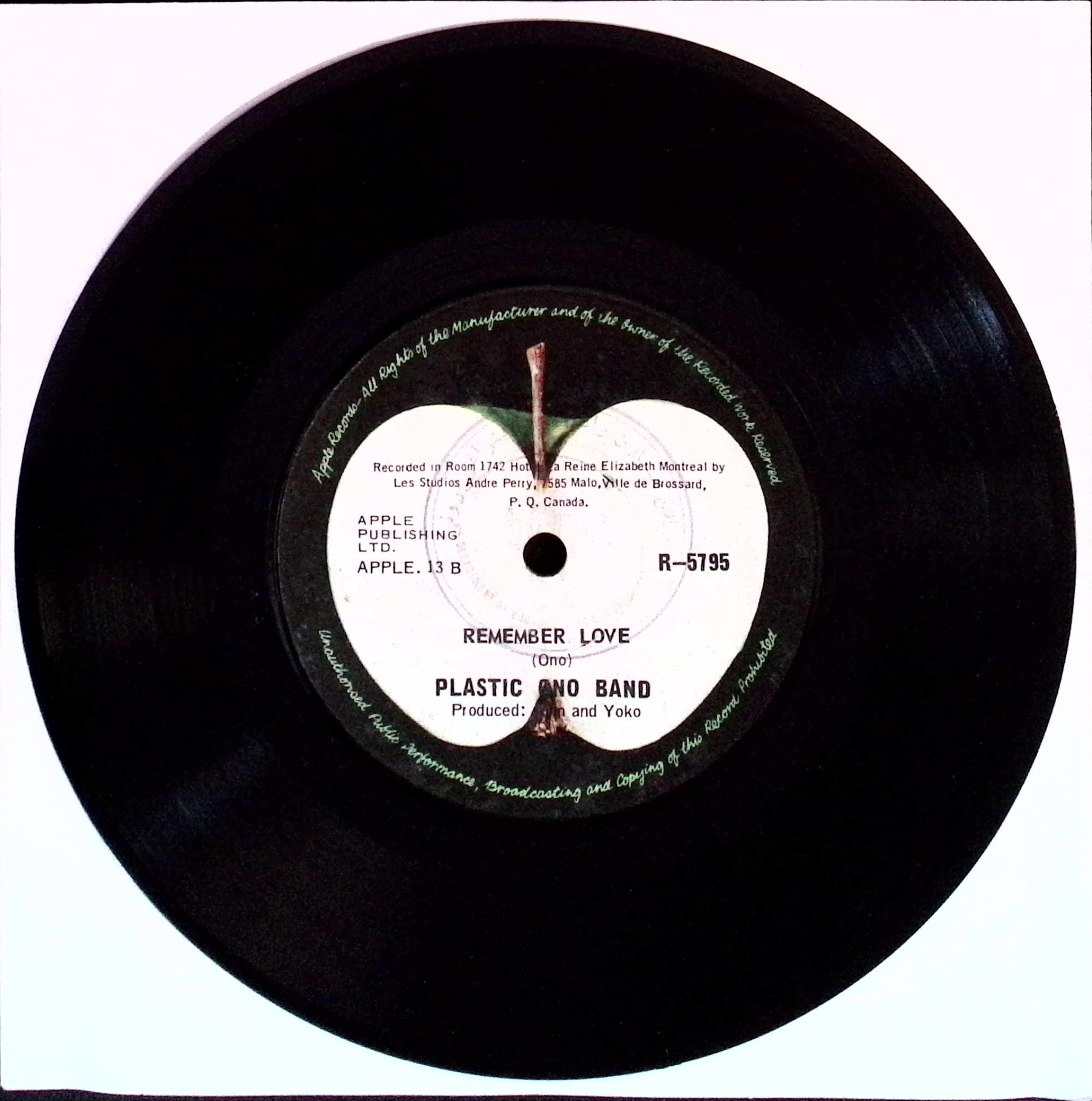 John Lennon - Give Peace A Chance / Remember Love (Singapore)