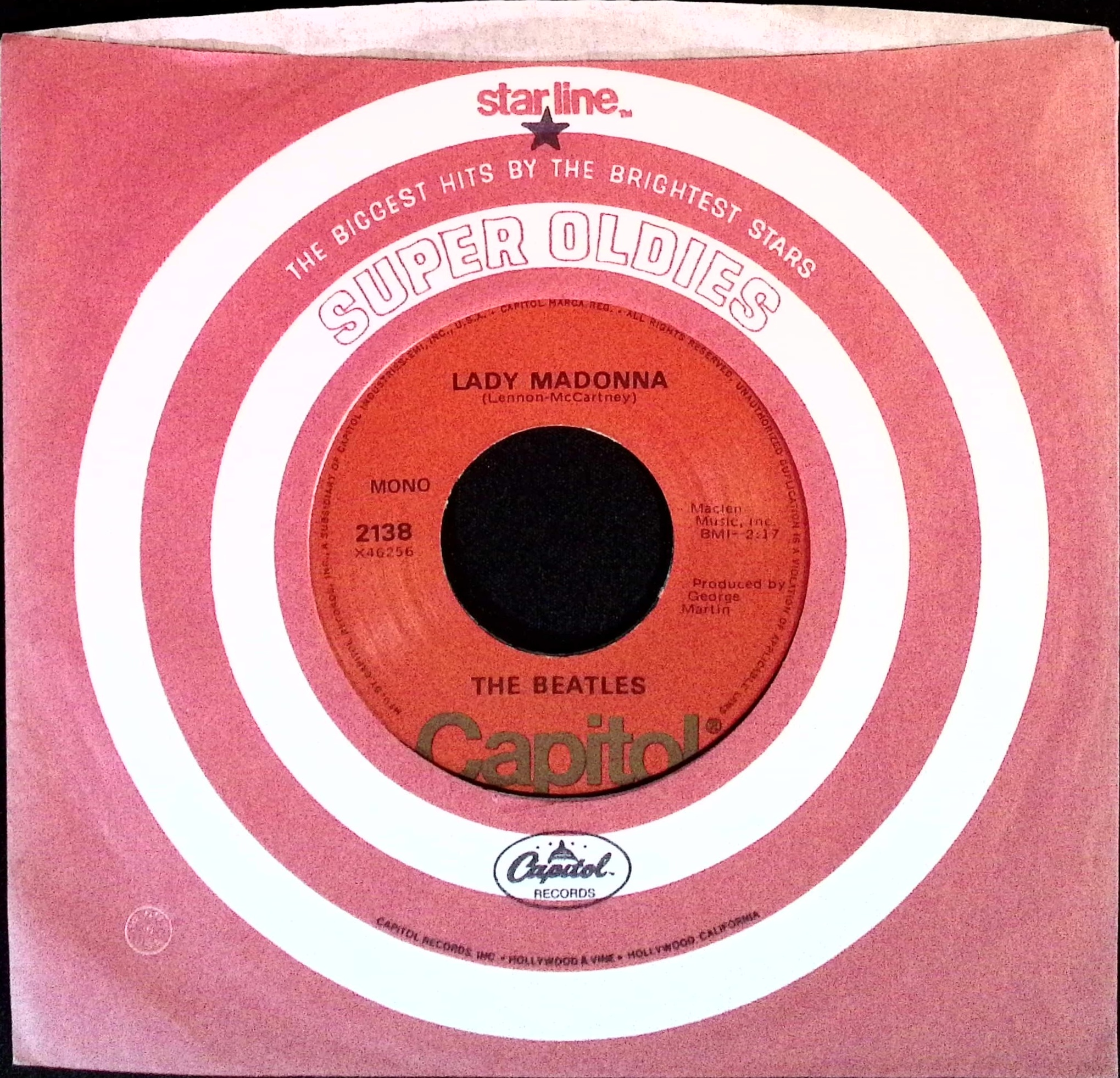 The Beatles - Lady Madonna / The Inner Light (USA)