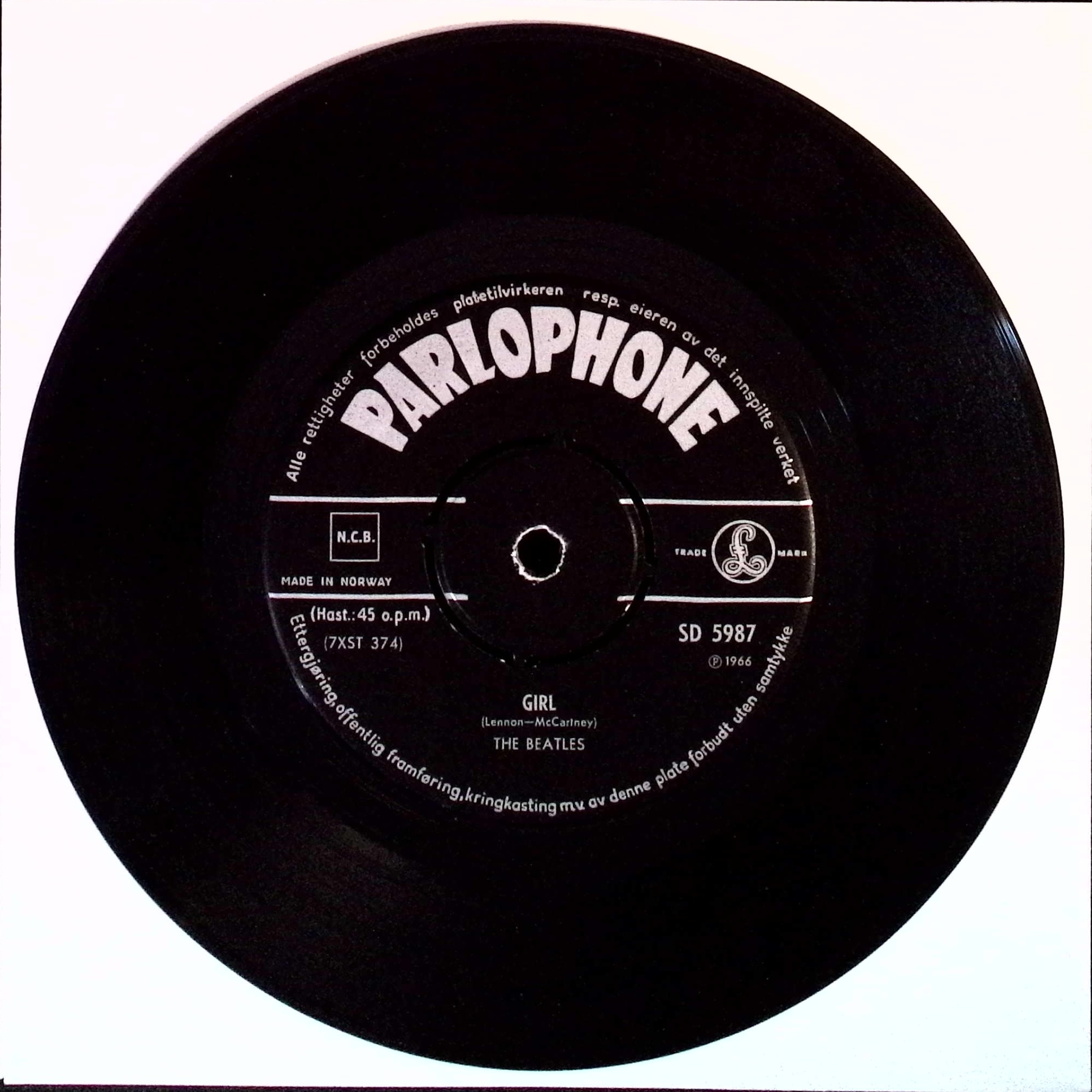 The Beatles - Michelle / Girl (Norway)