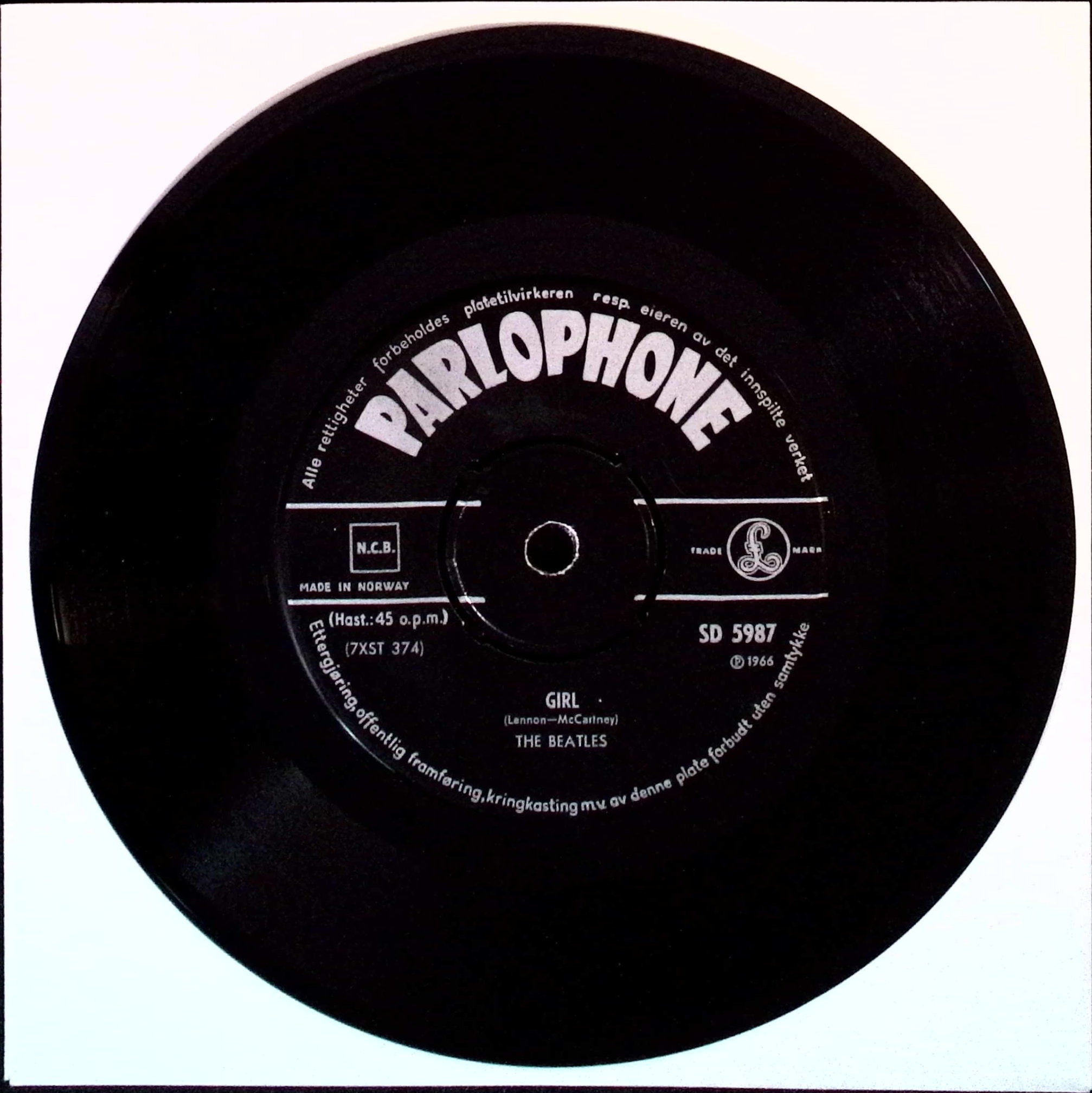 The Beatles - Michelle / Girl (Norway)
