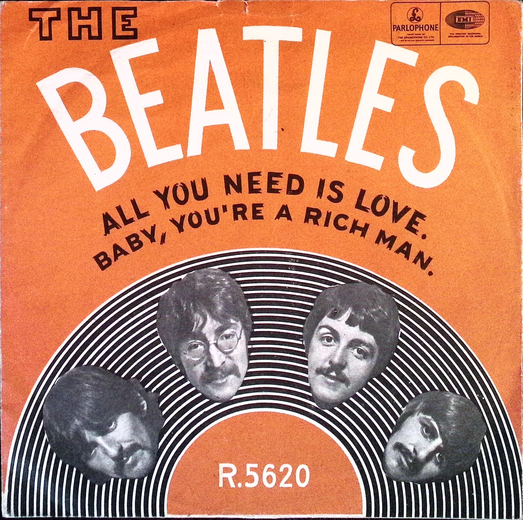 The Beatles - All You Need Is Love / Baby You're A Rich Man (Norway)