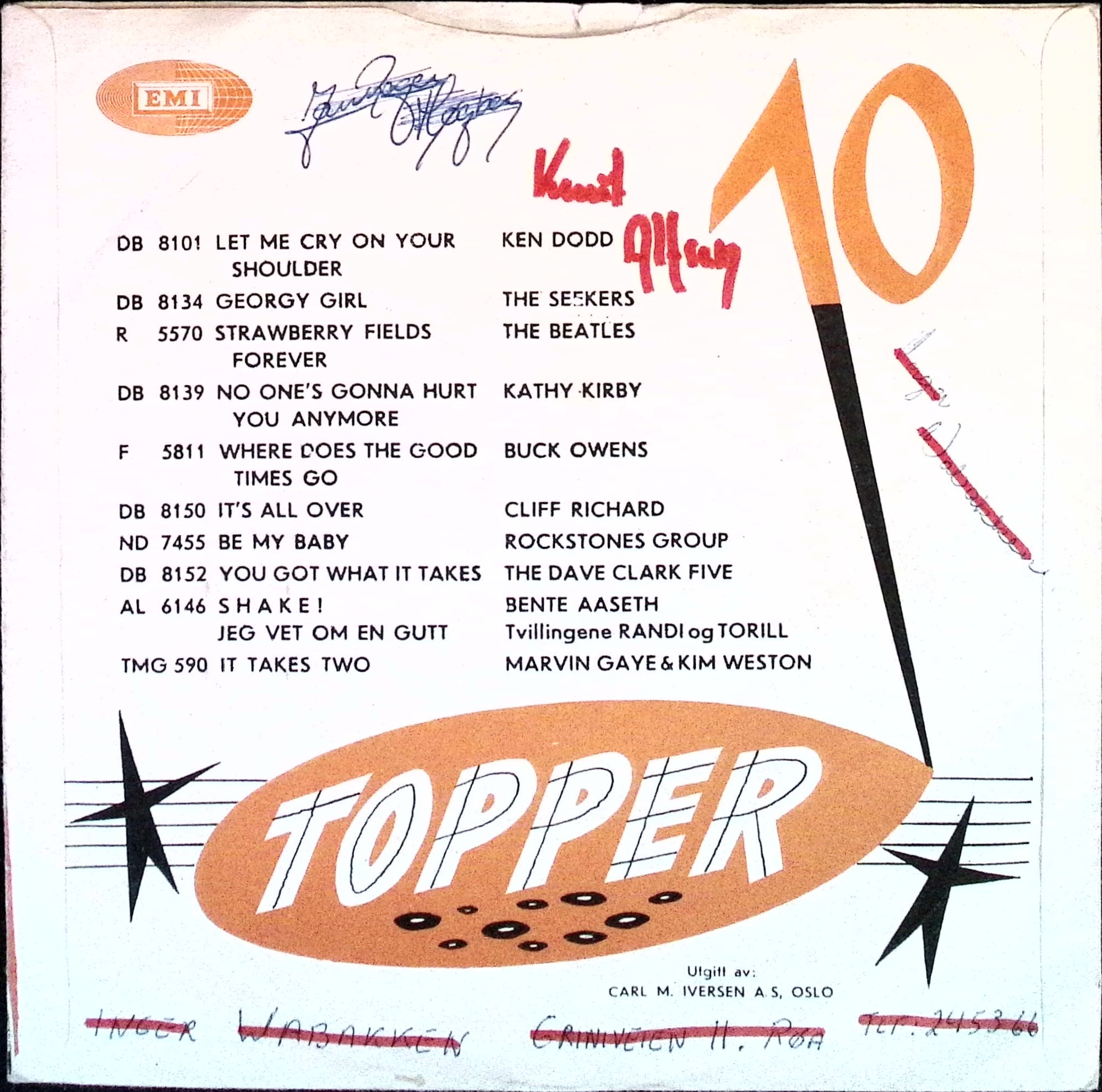 The Beatles - All You Need Is Love / Baby You're A Rich Man (Norway)