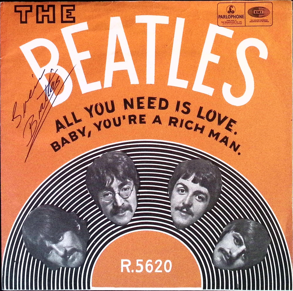 The Beatles - All You Need Is Love / Baby You're A Rich Man (Norway)