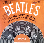 The Beatles - All You Need Is Love / Baby You're A Rich Man (Norway)