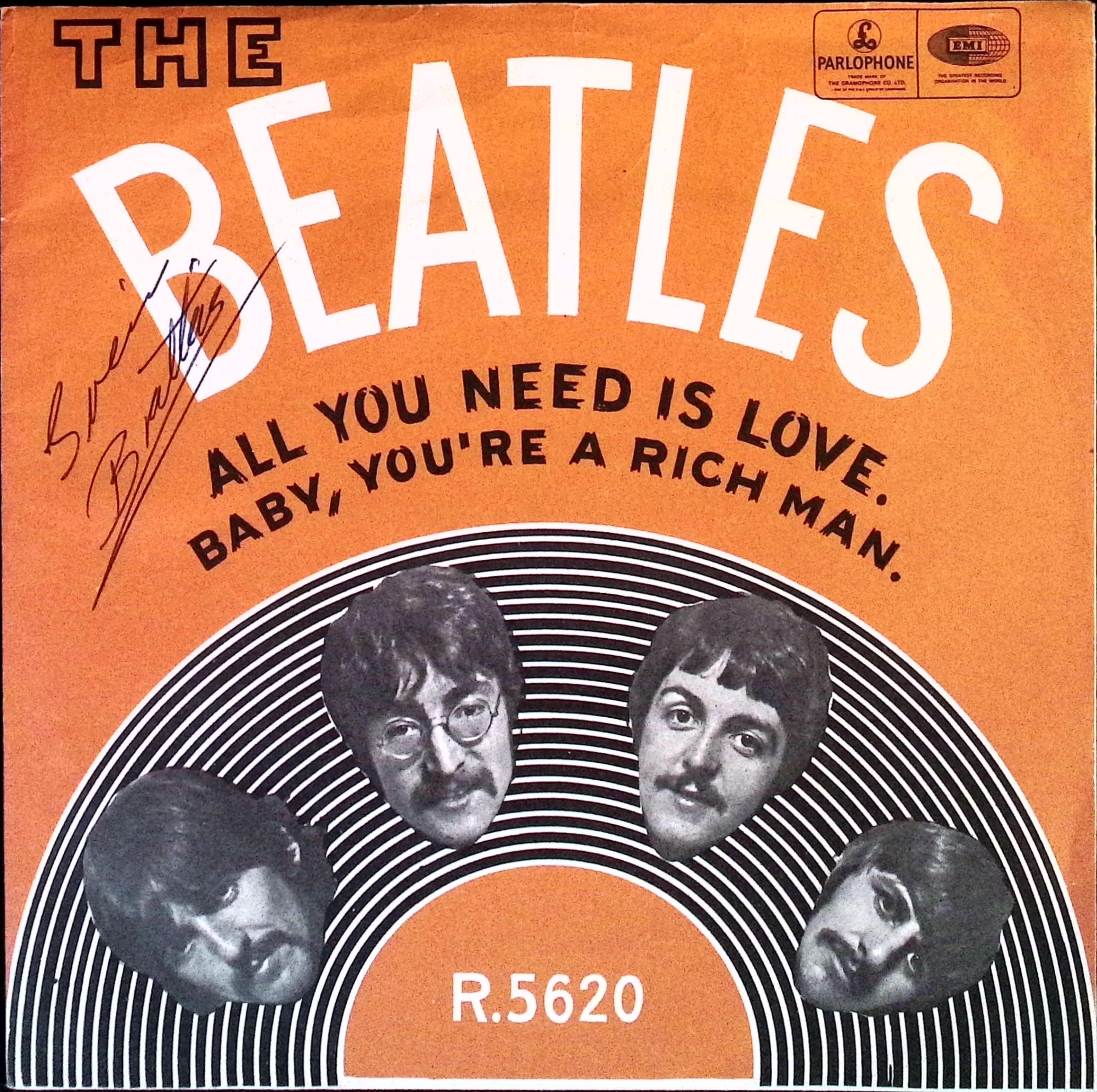 The Beatles - All You Need Is Love / Baby You're A Rich Man (Norway)
