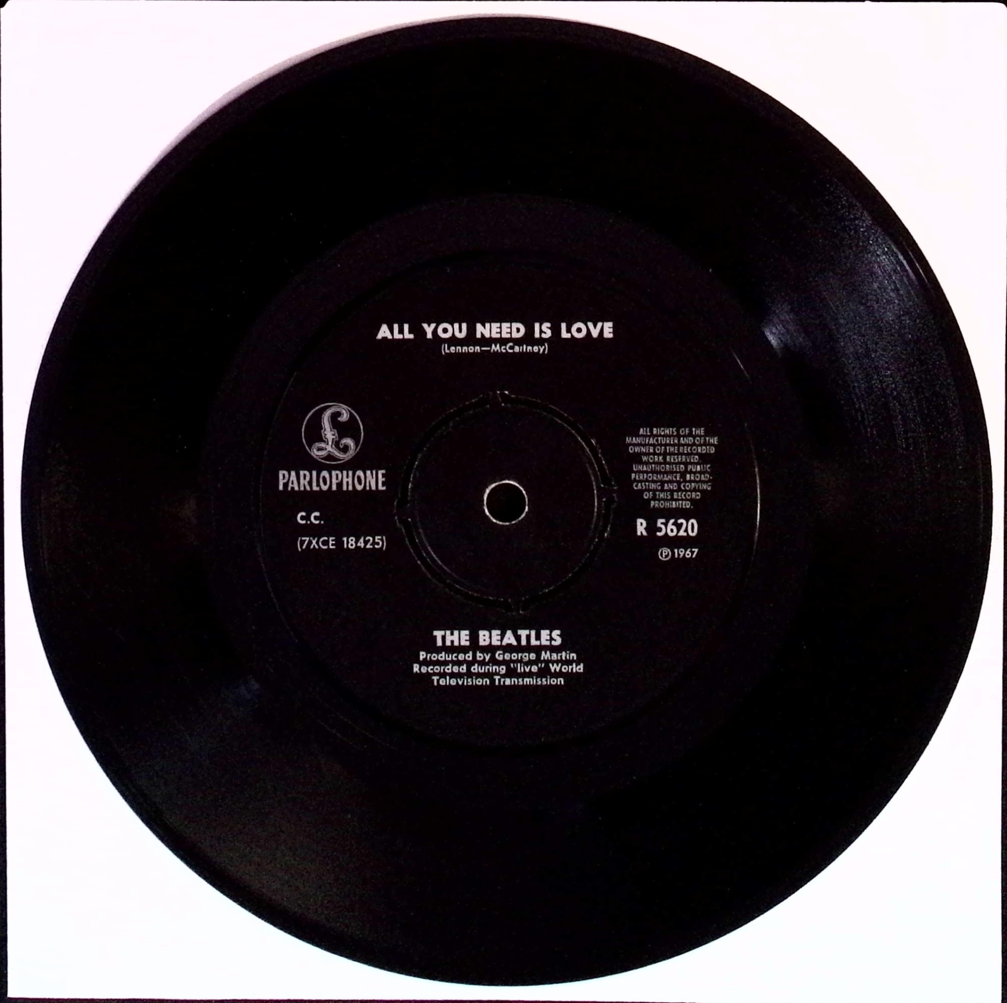 The Beatles - All You Need Is Love / Baby You're A Rich Man (Norway)