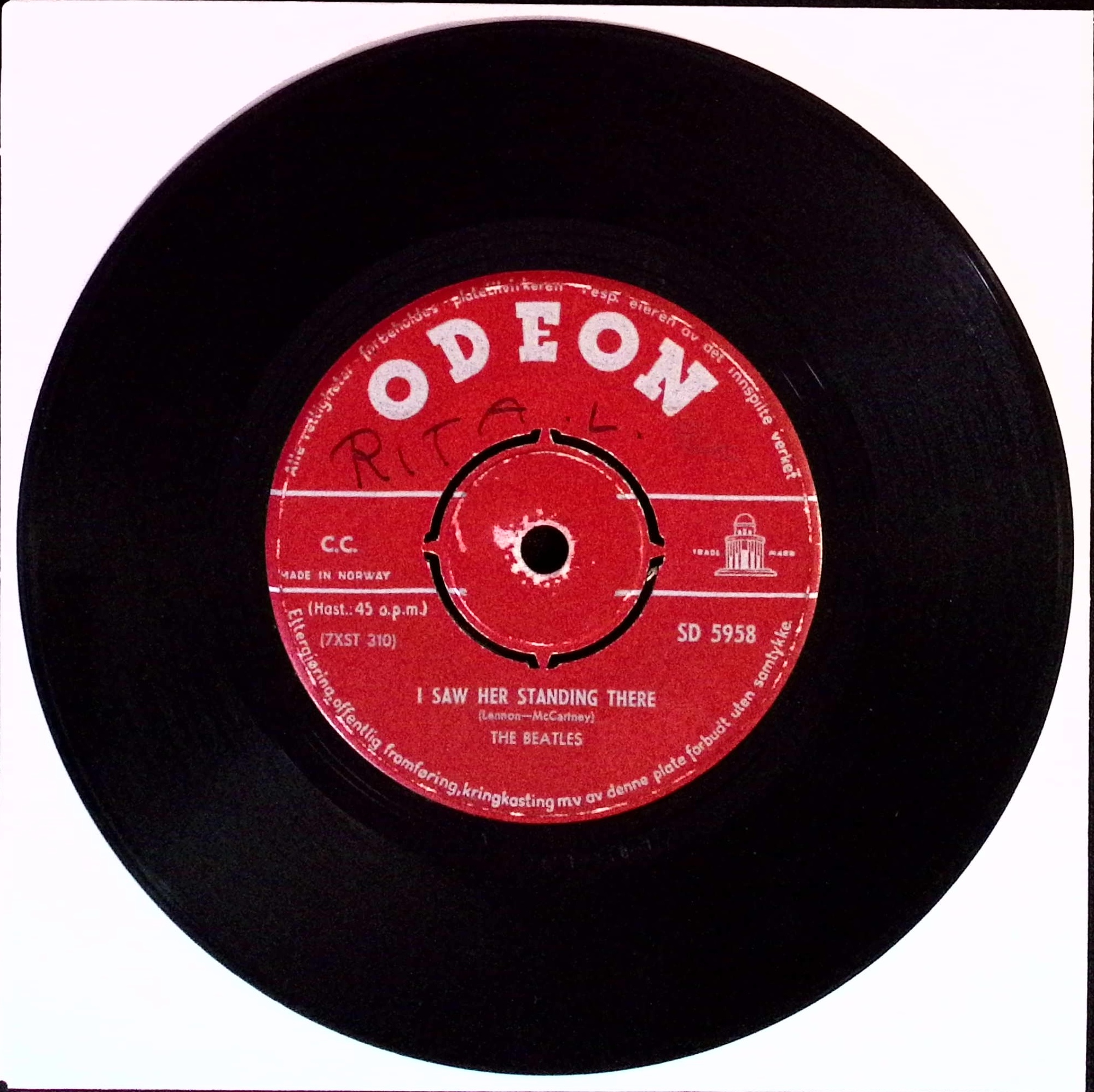 The Beatles - All My Loving / I Saw Her Standing There (Norway)