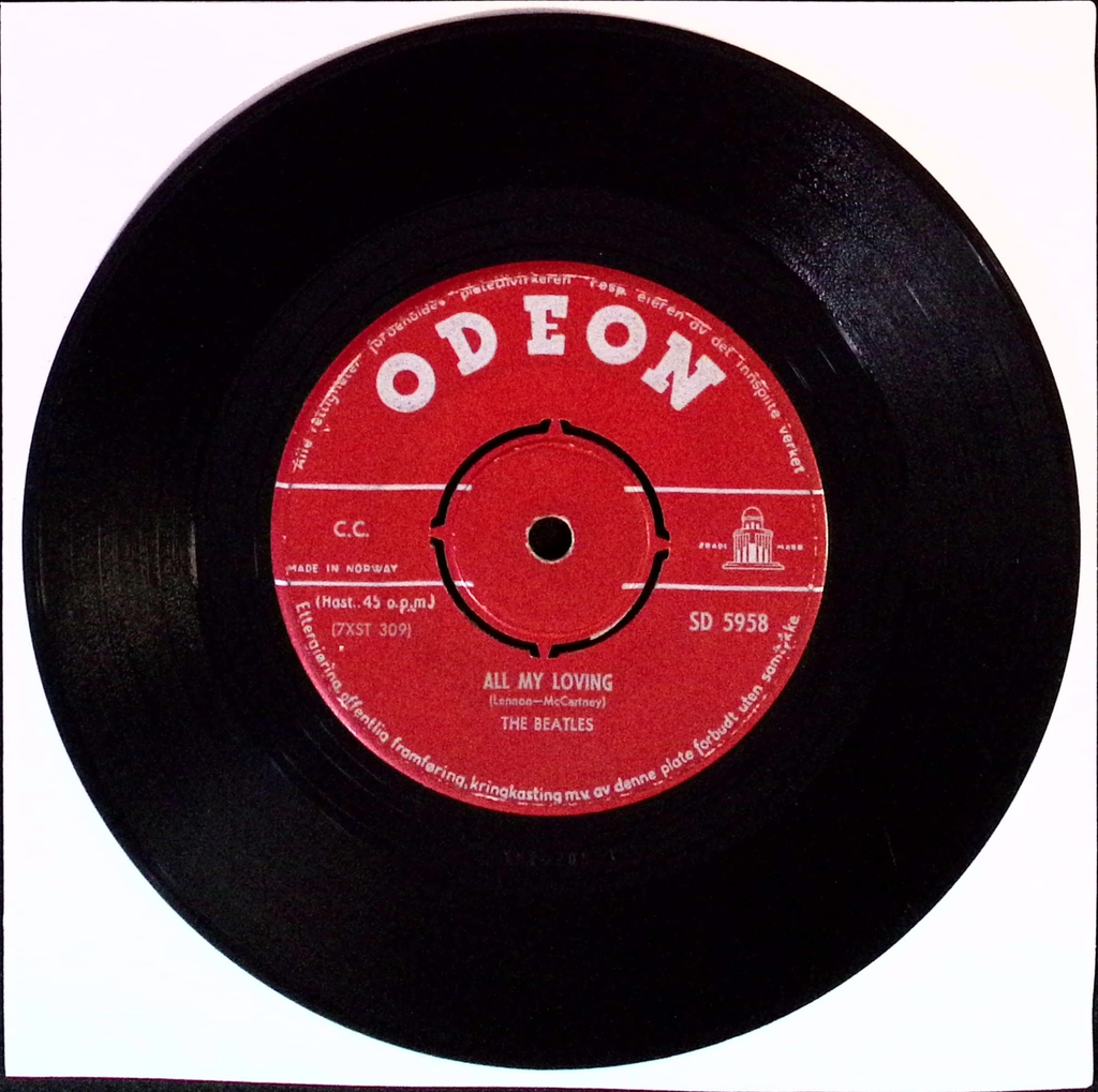 The Beatles - All My Loving / I Saw Her Standing There (Norway)