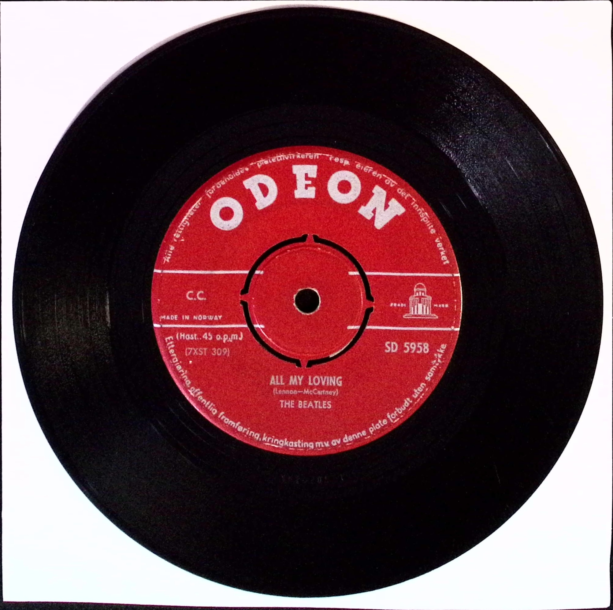 The Beatles - All My Loving / I Saw Her Standing There (Norway)