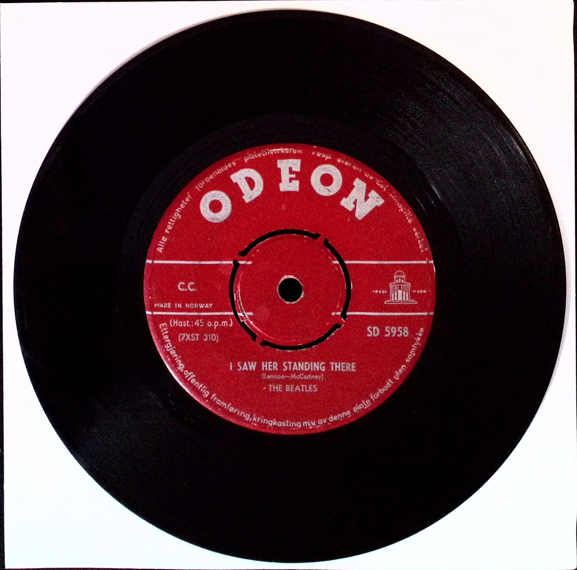 The Beatles - All My Loving / I Saw Her Standing There (Norway)