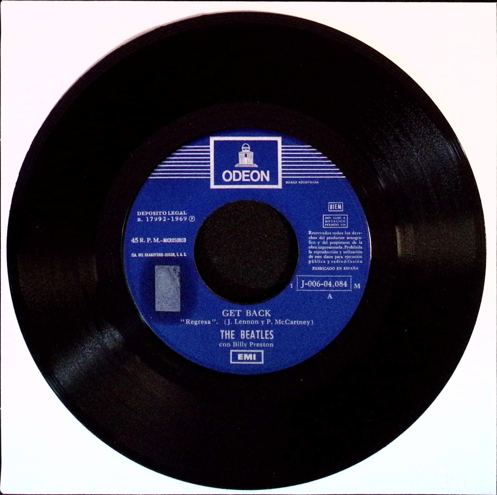 The Beatles - Get Back / Don't Let Me Down (Spain)