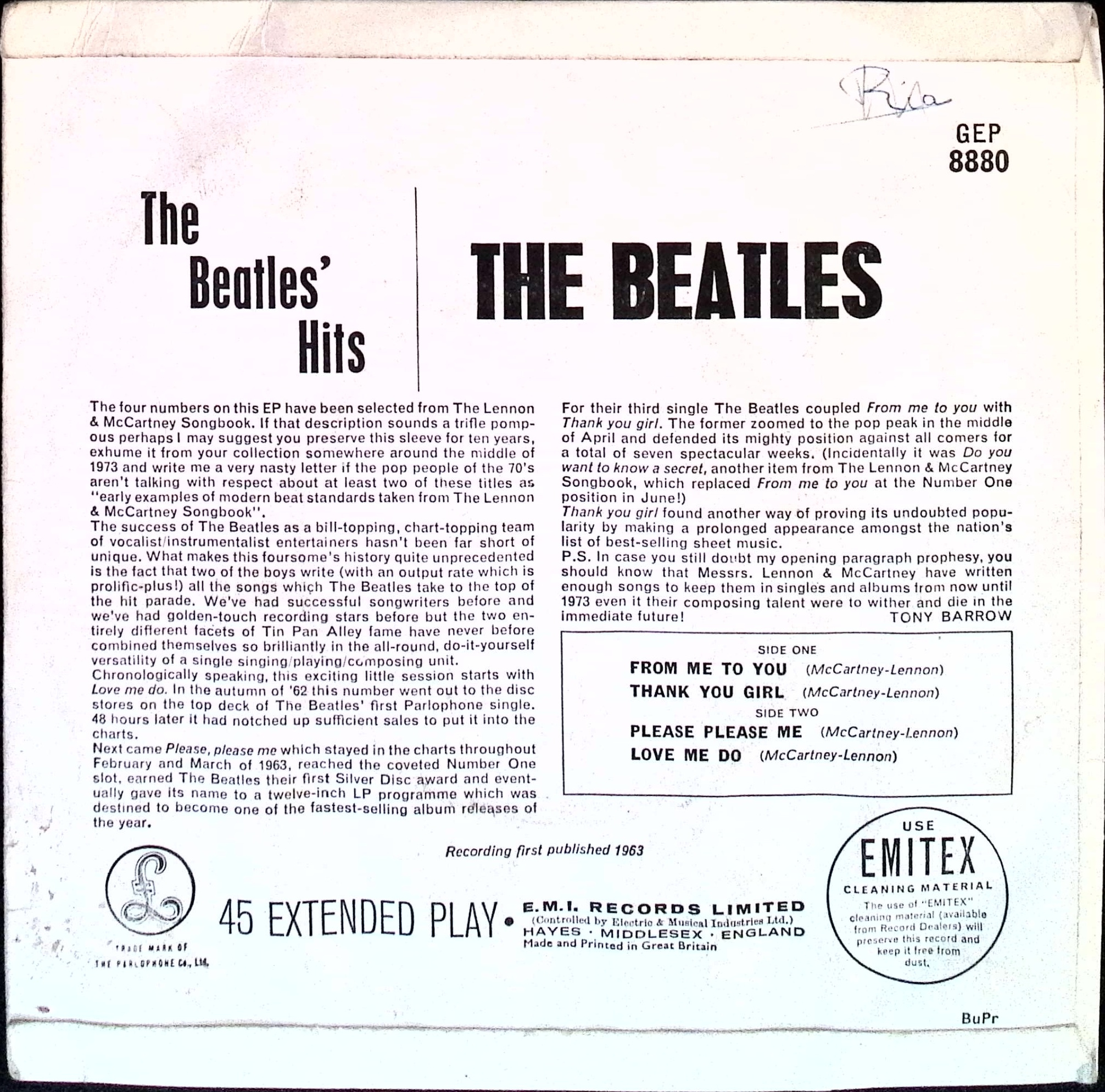 The Beatles - The Beatles Hits (UK)