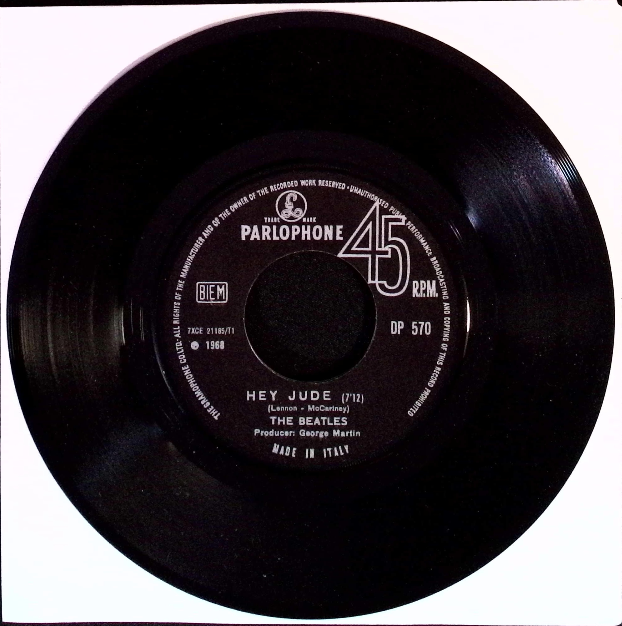 The Beatles - Hey Jude / Revolution (Italy)