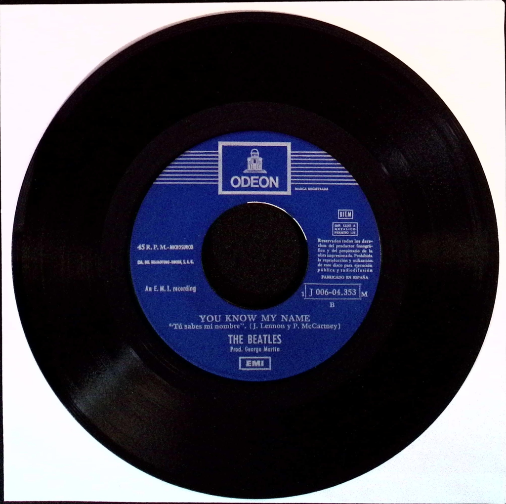 The Beatles - Let It Be / You Know My Name (Spain)