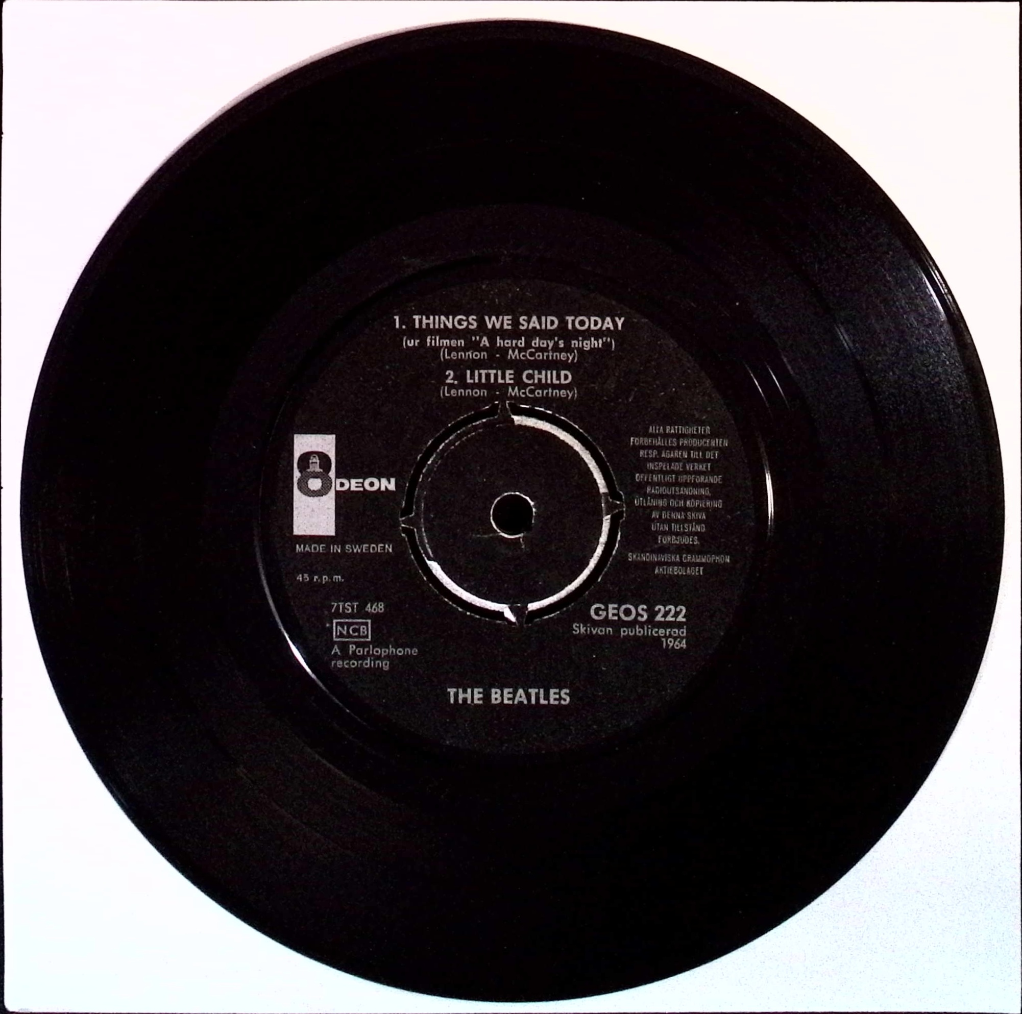 The Beatles - A Hard Day's Night  (Sweden)