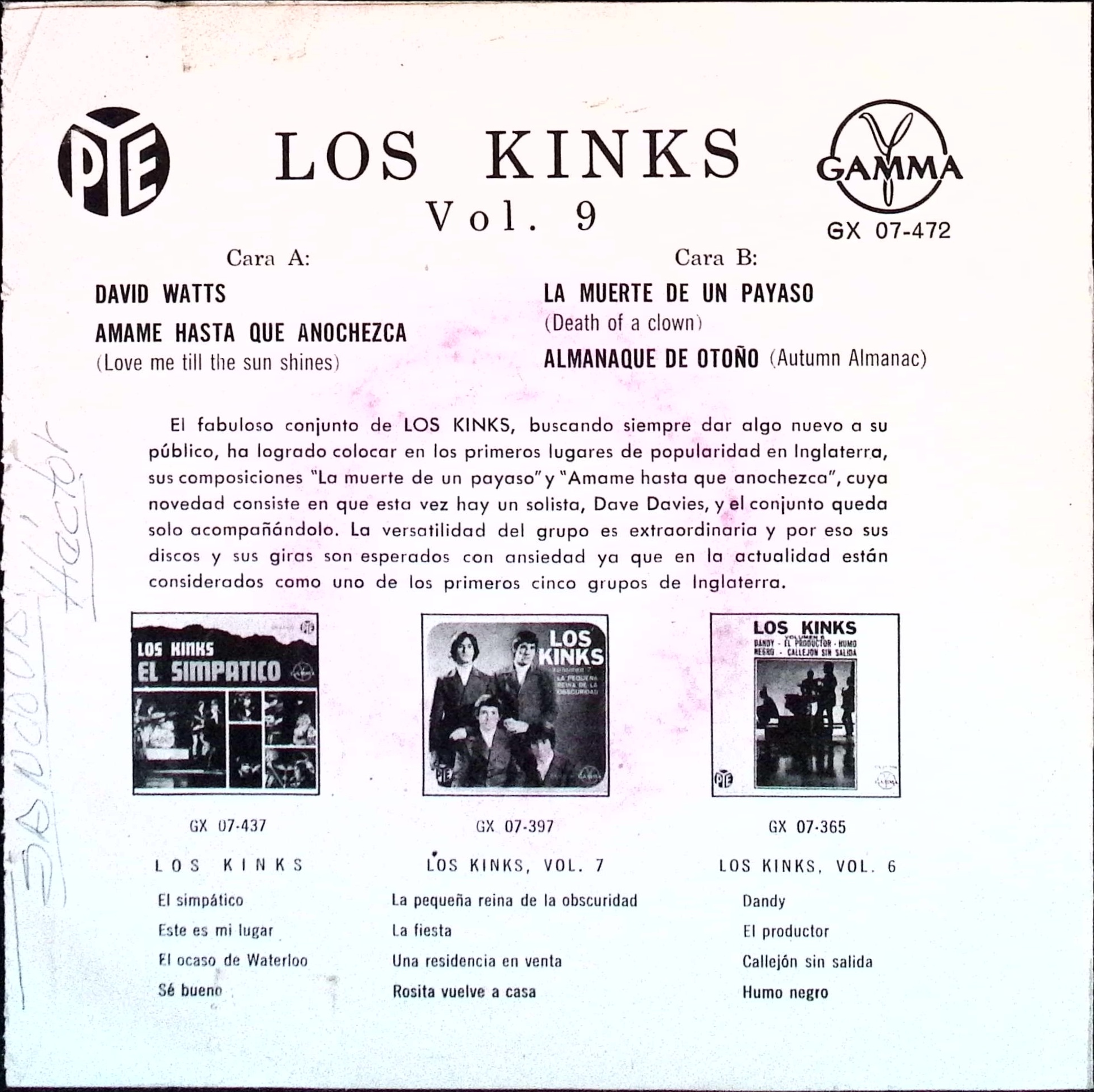 Los Kinks - Vol. 9 (Mexico)