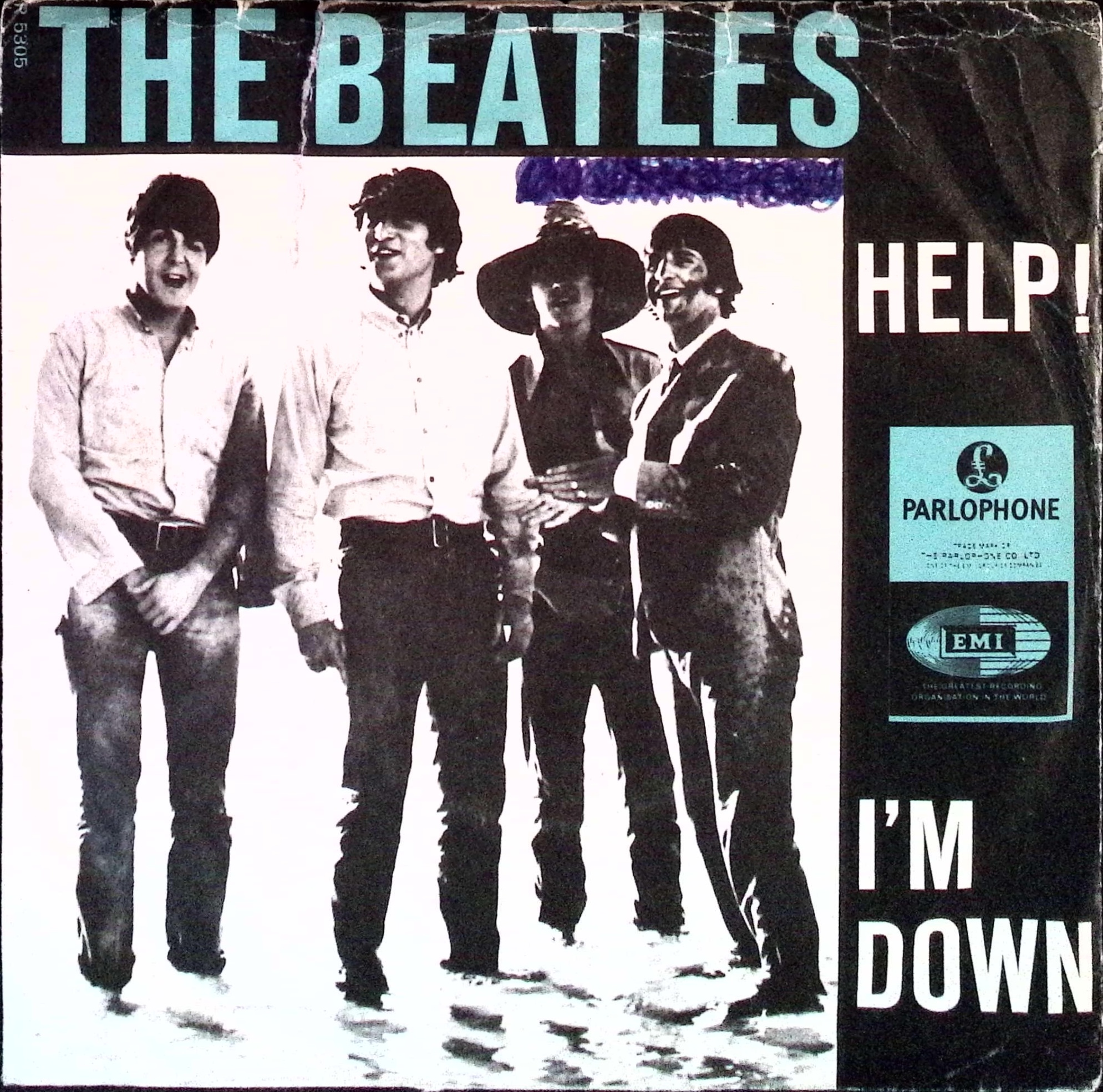 The Beatles - Help! / I'm down (Denmark)