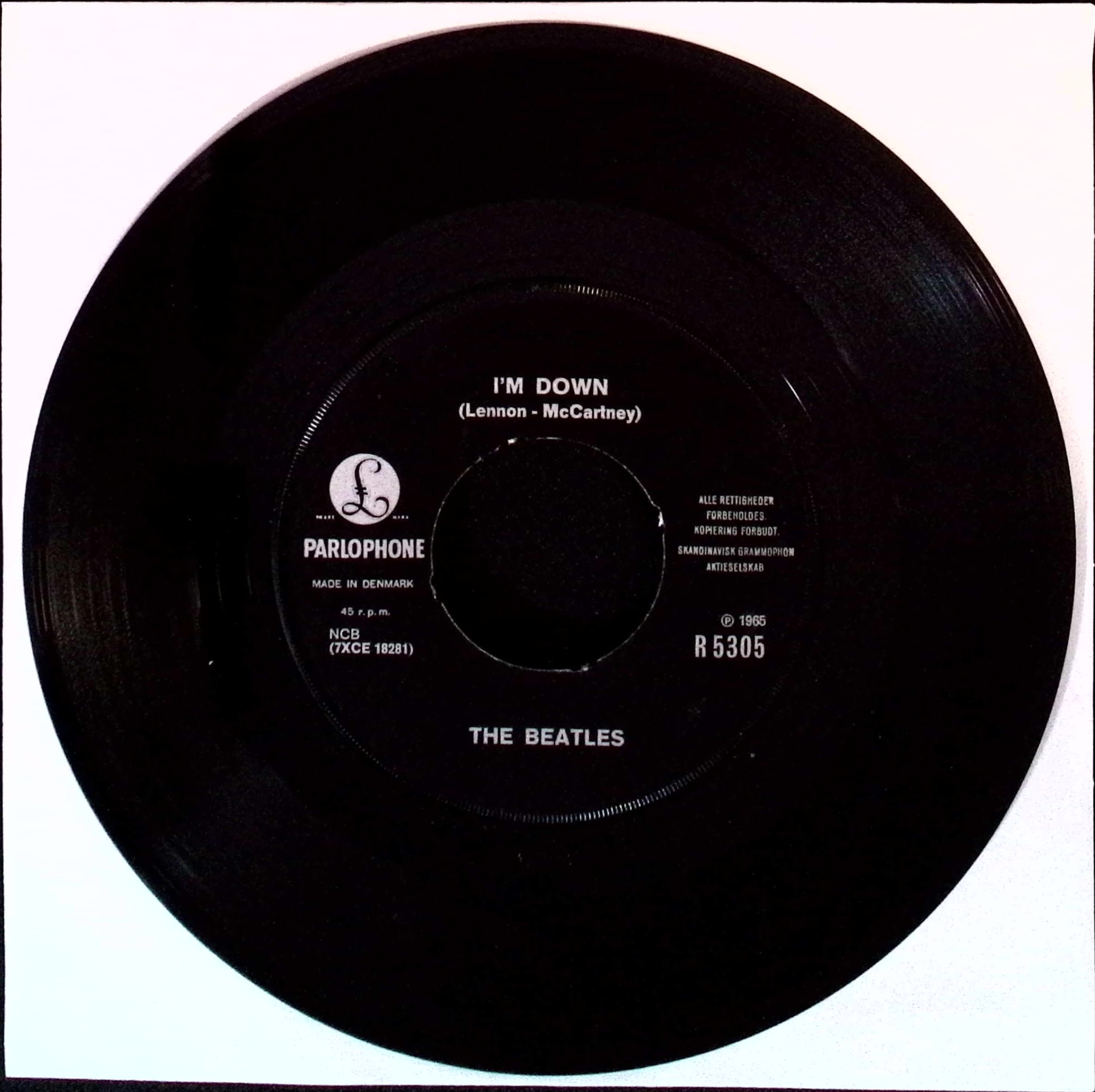 The Beatles - Help! / I'm down (Denmark)