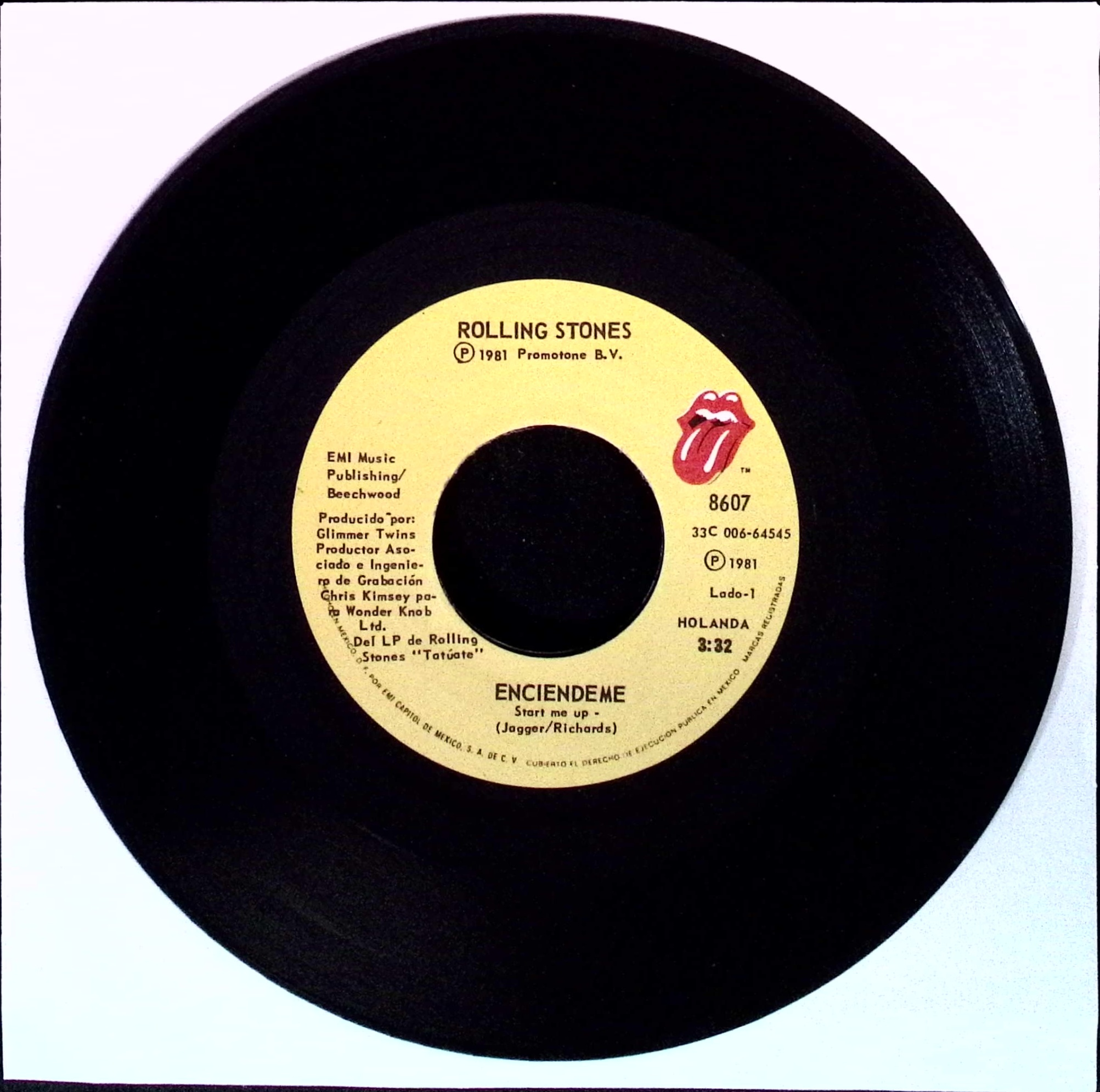 The Rolling Stones - Start Me Up / No Use In Crying (Mexico)