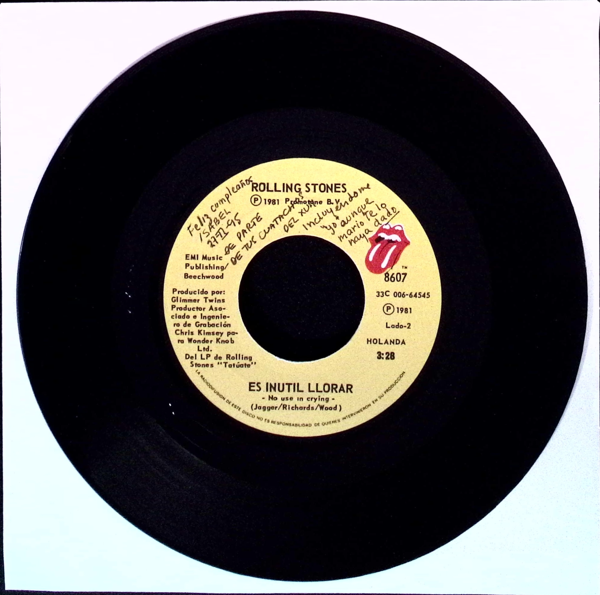 The Rolling Stones - Start Me Up / No Use In Crying (Mexico)