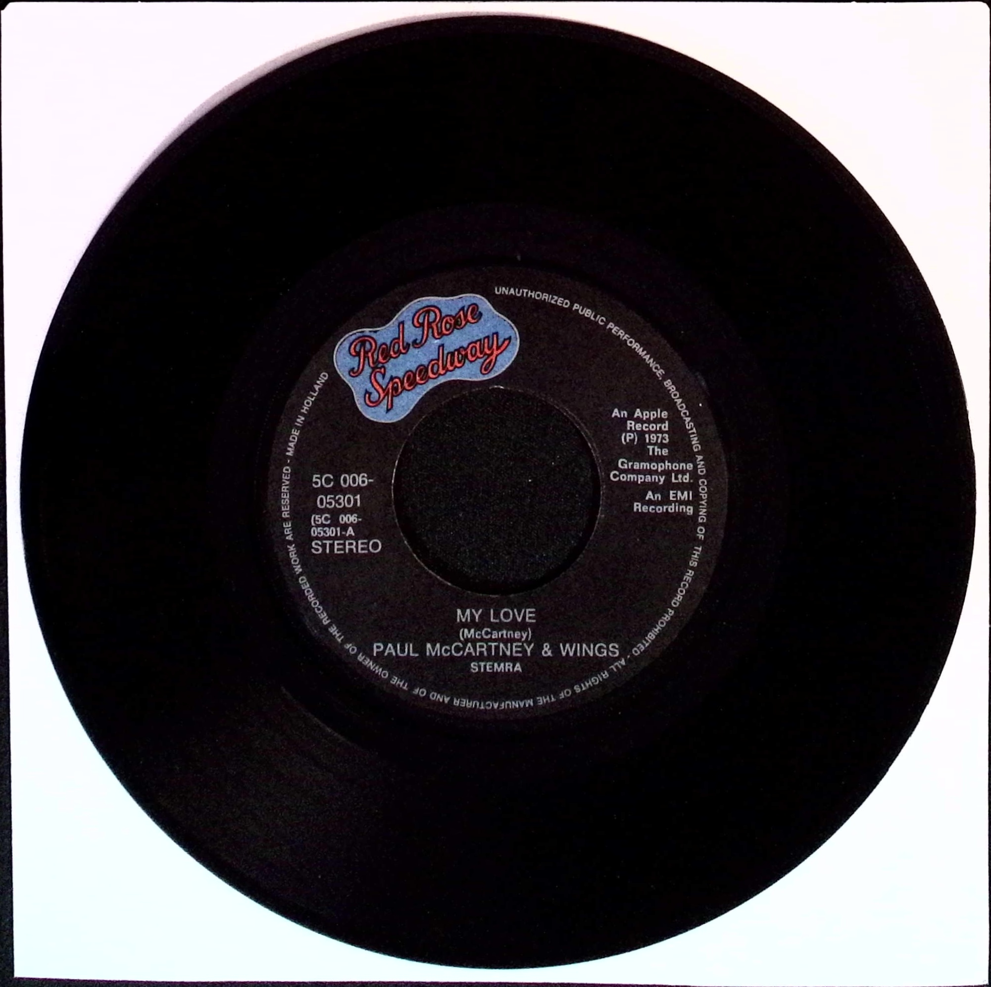 Paul Mccartney and Wings - My Love / The Mess (Netherlands)