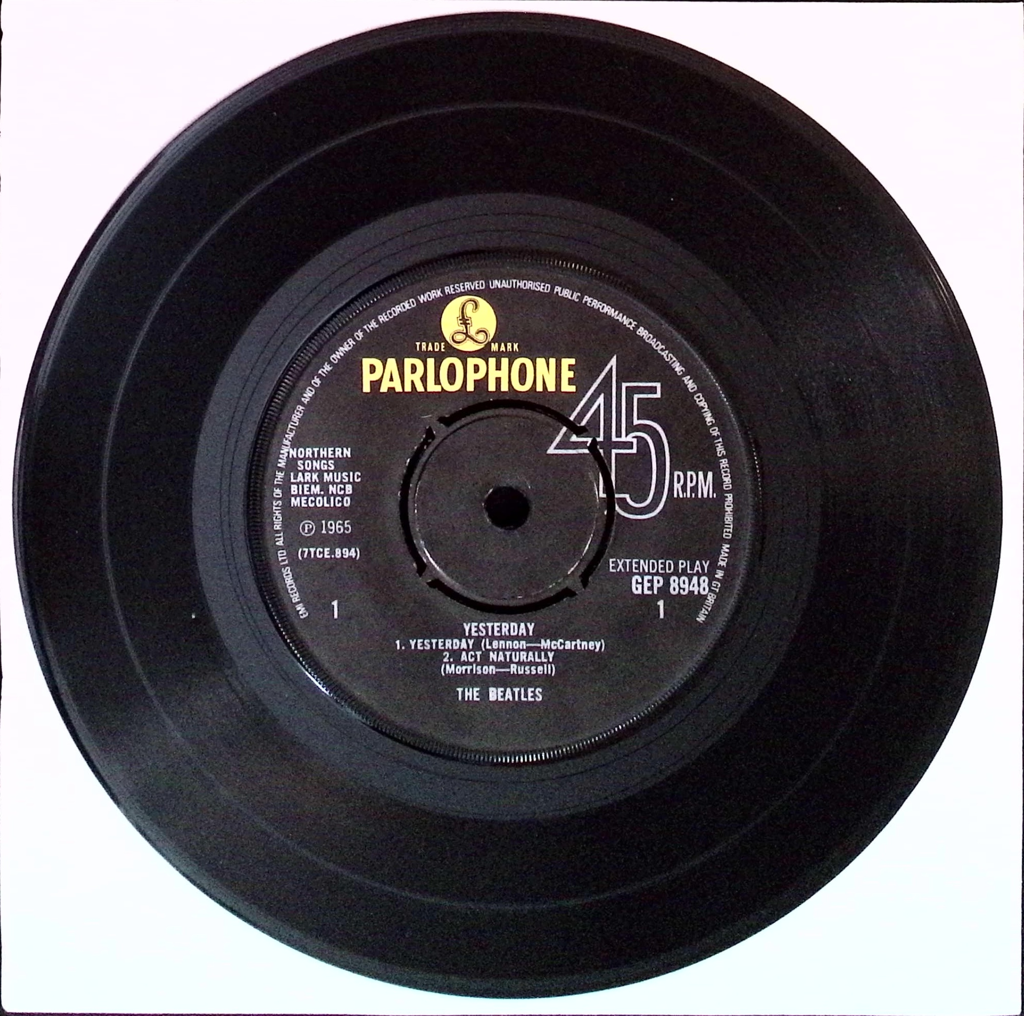 The Beatles - Yesterday (UK)