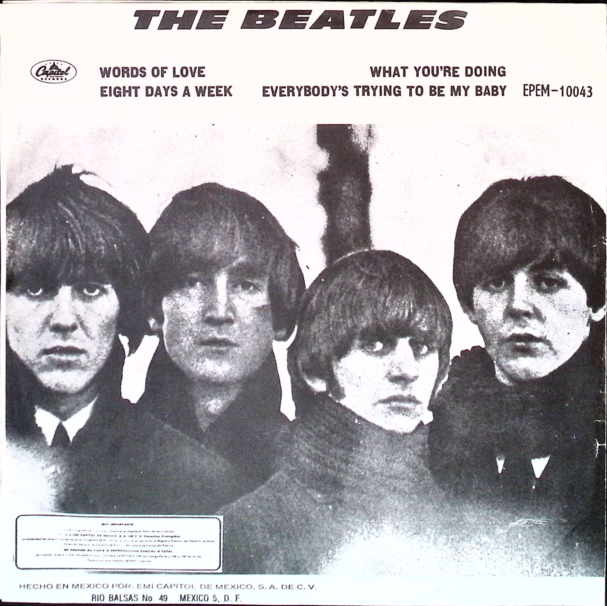 The Beatles - Palabras De Amor (Mexico)