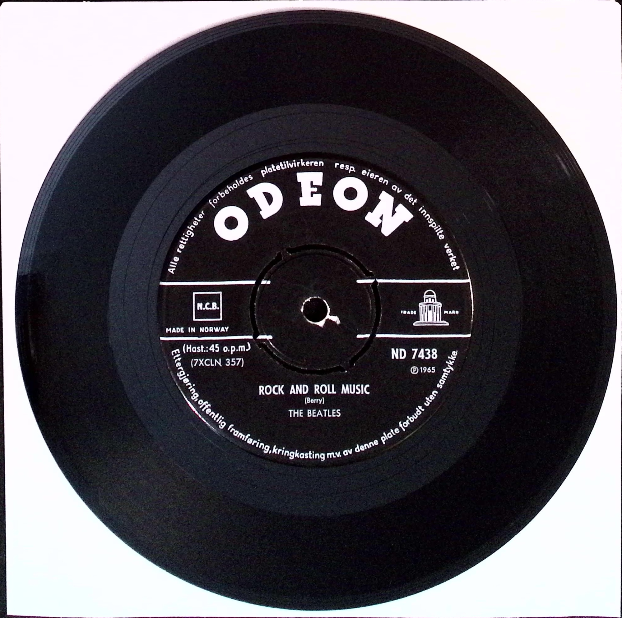 The Beatles - Rock And Roll Music / Eight Days A Week (Norway)