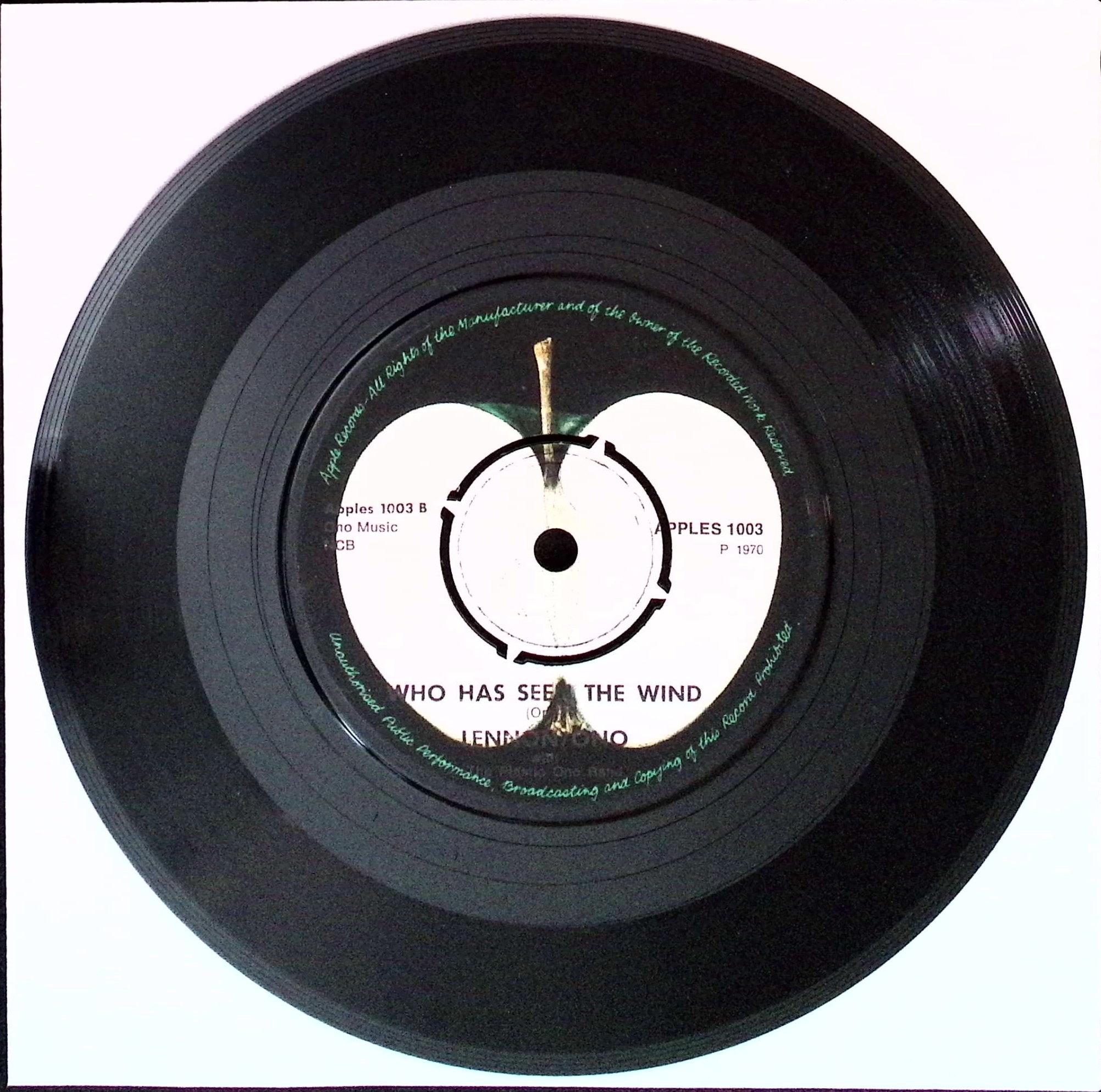 John Lennon - Instant Karma / Who Has Seen The Wind (Finland)