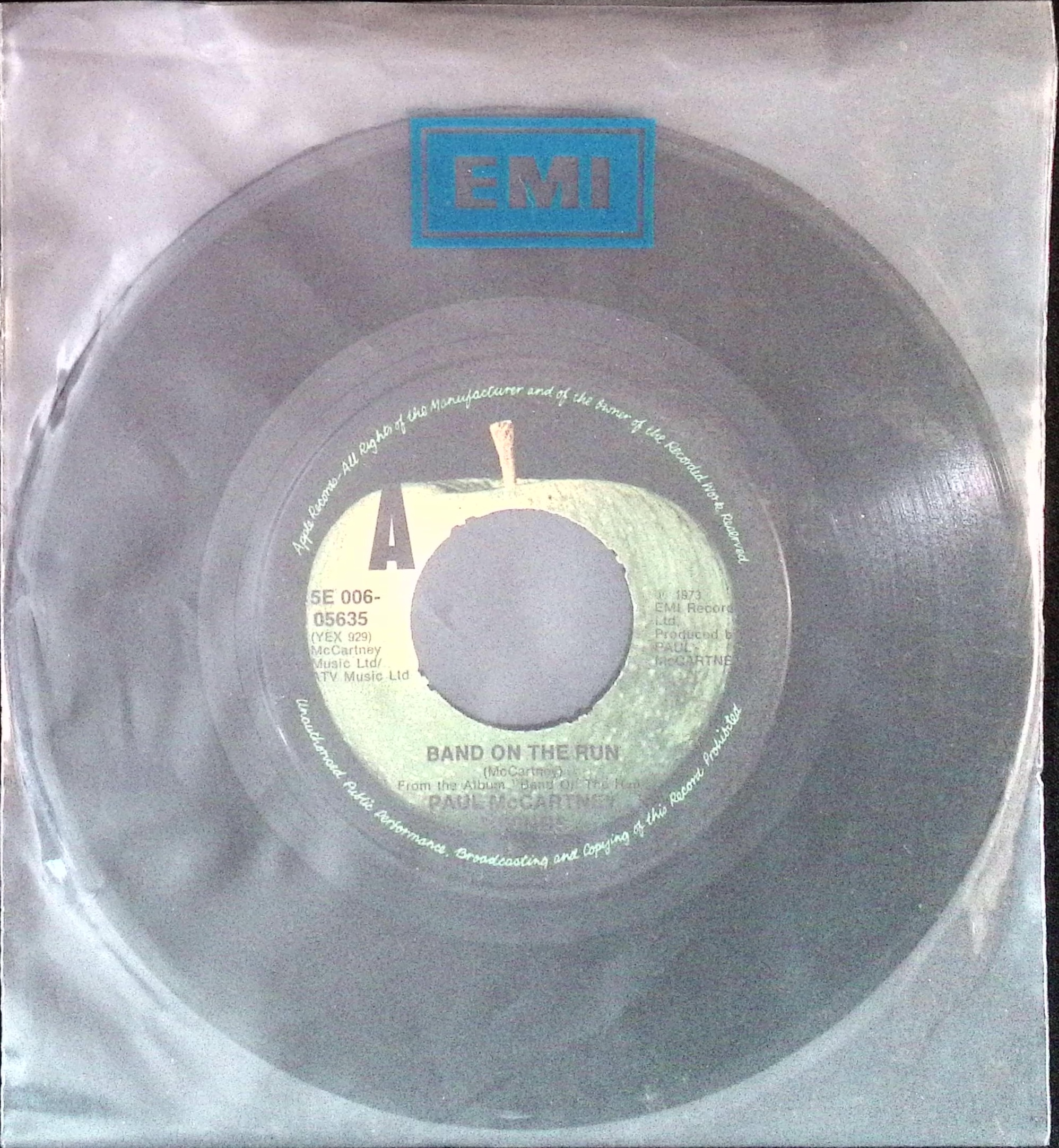 Paul Mccartney & Wings - Band On The Run / Nineteen Hundred And Eight Five (Finland)