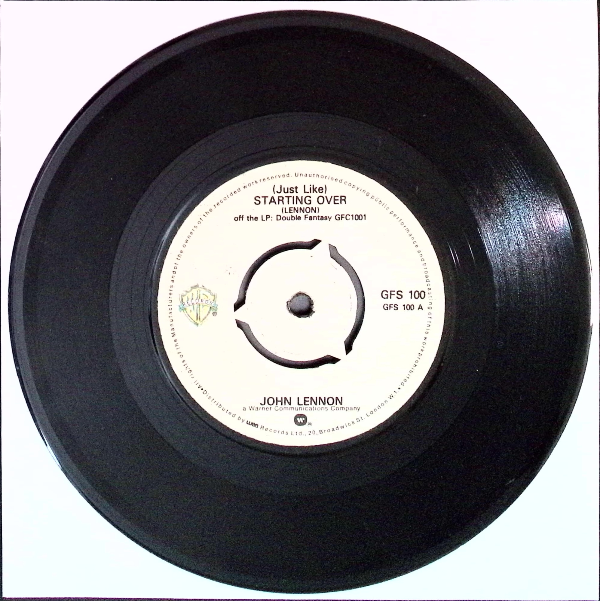 John Lennon - (Just Like) Starting Over / Kiss Kiss Kiss (Kenya)