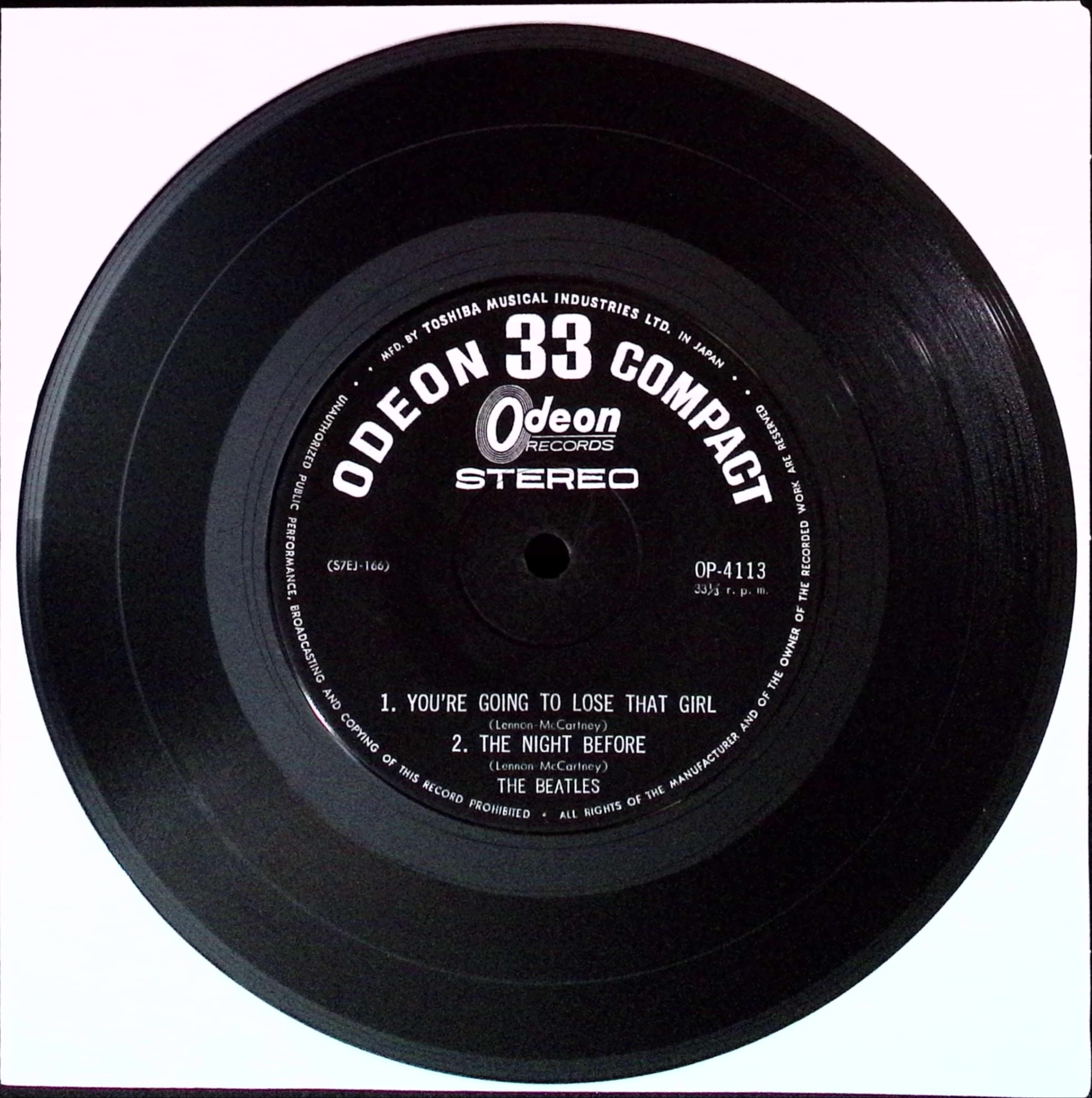 The Beatles - You're Going To Lose That Girl   (Japan)