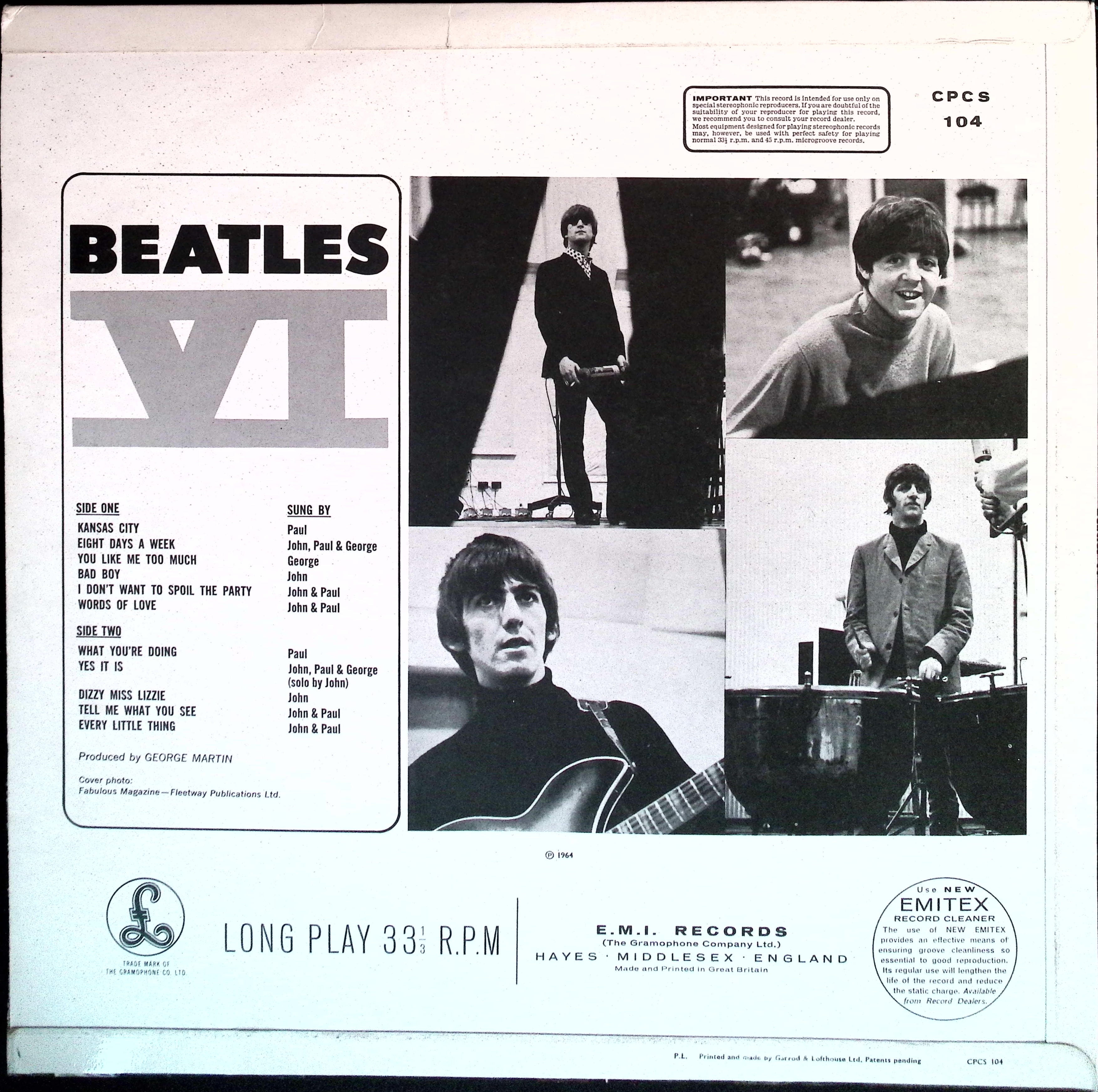 The Beatles - Beatles VI (UK)