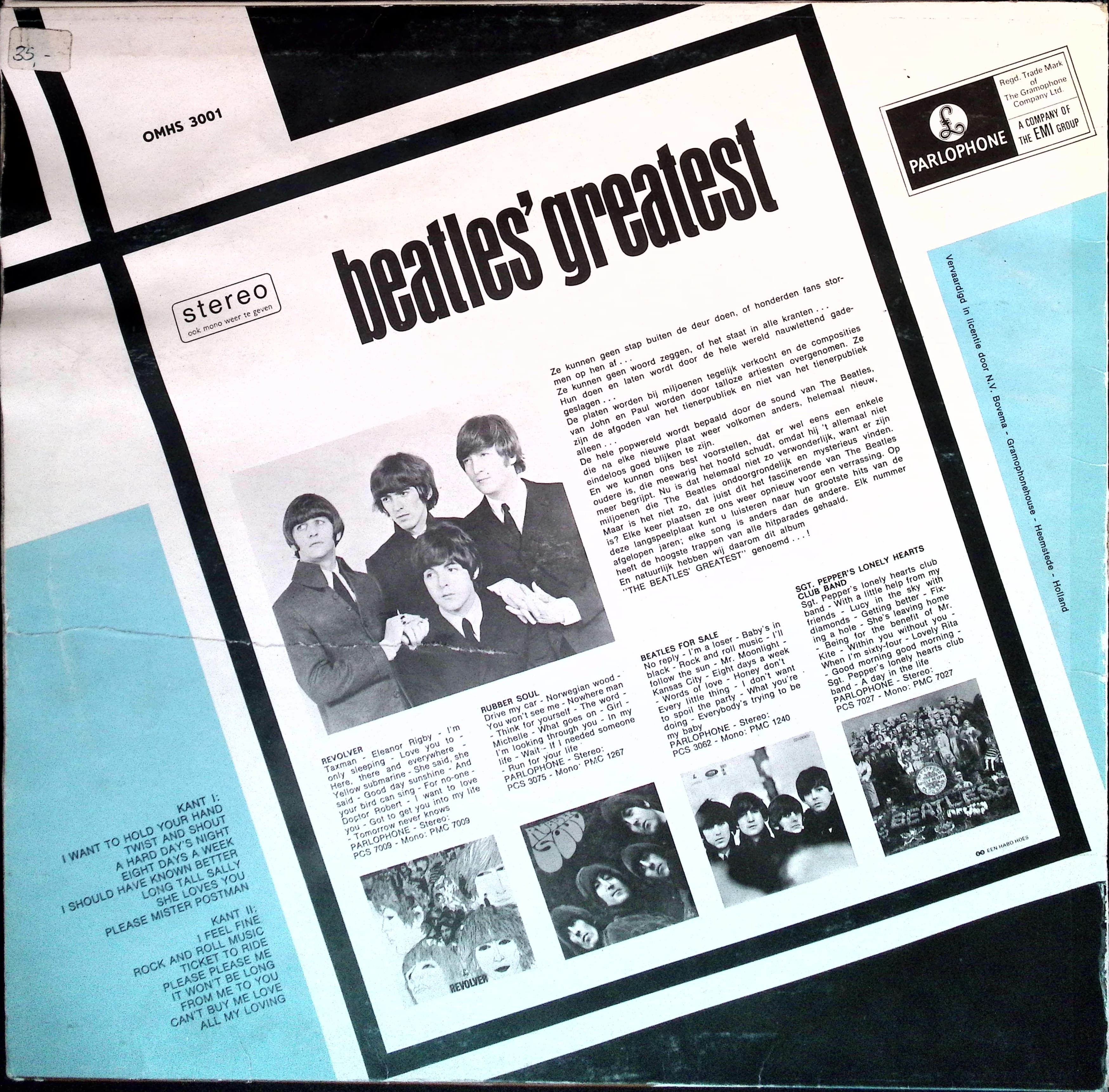 The Beatles - Beatles Greatest (Norway)