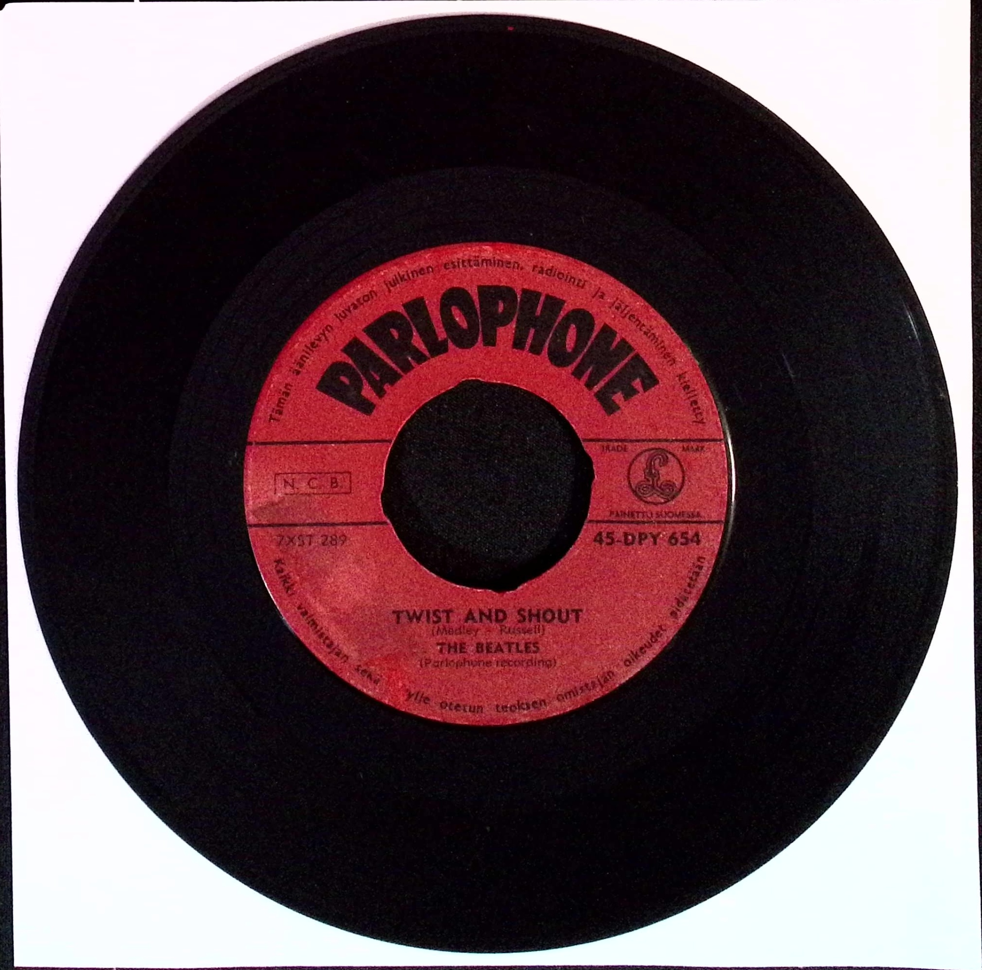 The Beatles - Twist And Shout / Boys (Finland)