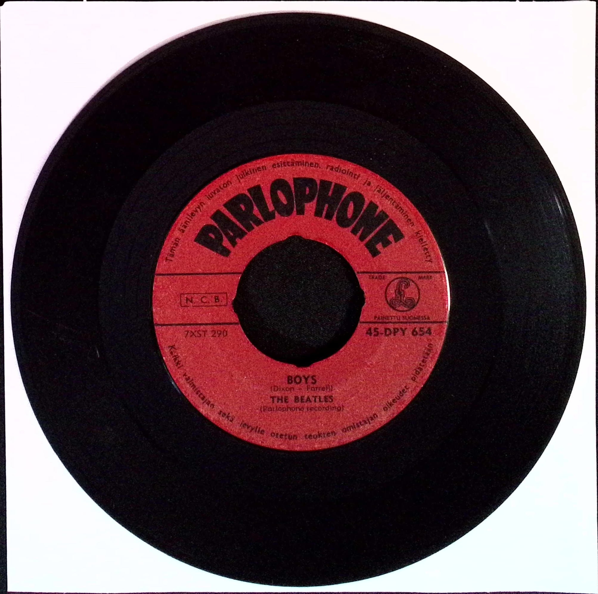 The Beatles - Twist And Shout / Boys (Finland)