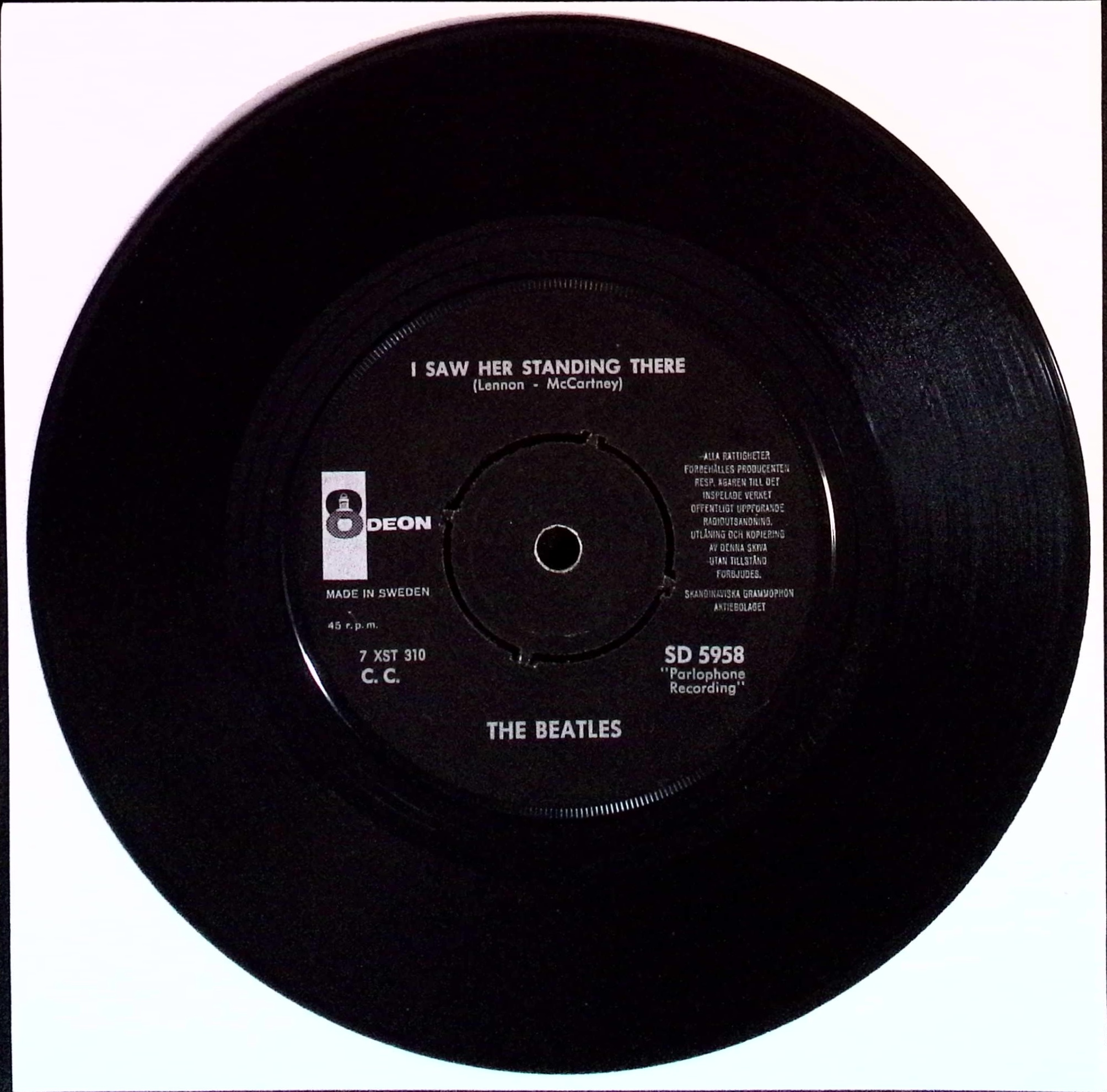 The Beatles - All My Loving / I Saw Here Standing There (Sweden)