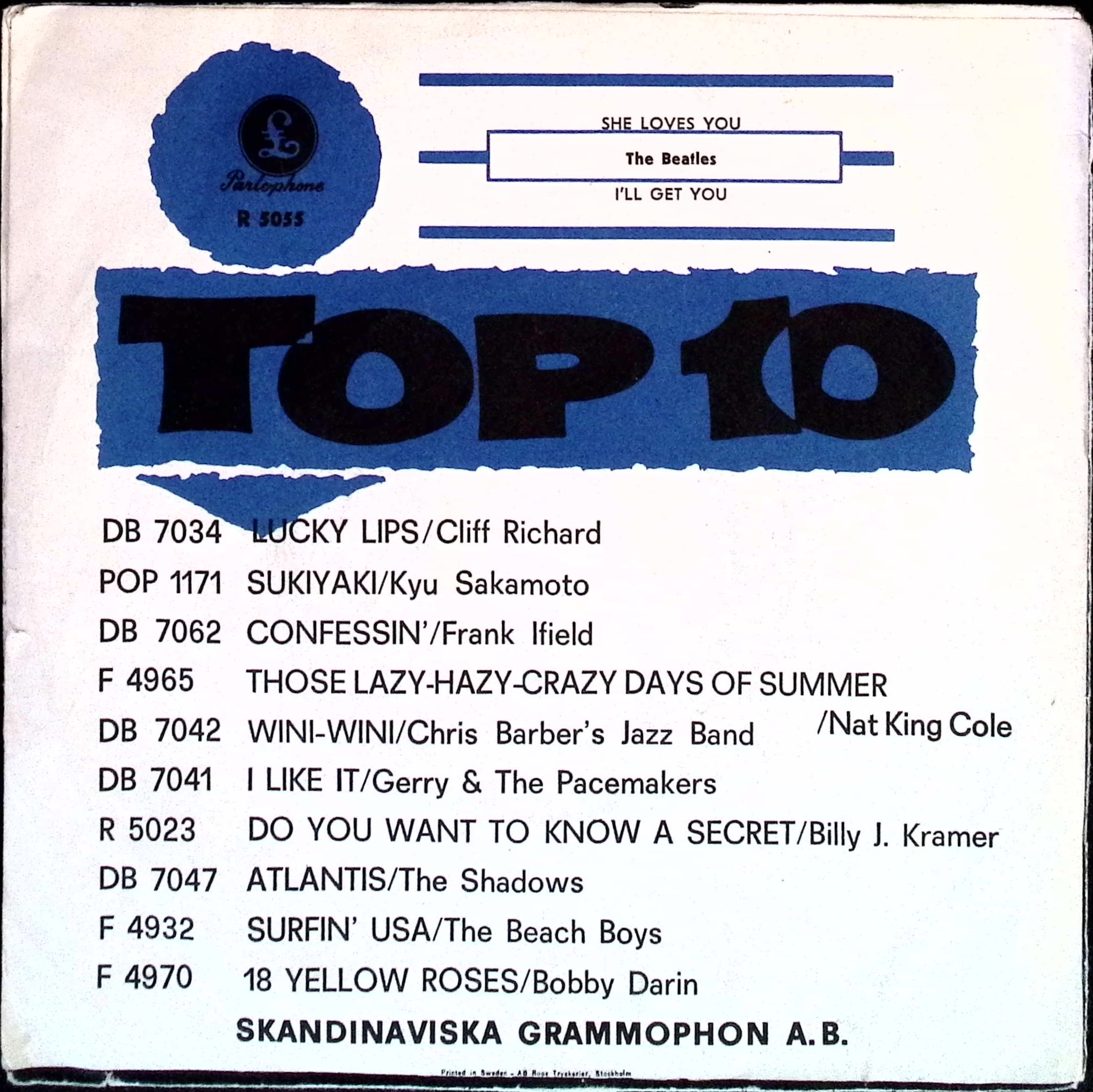 The Beatles - She Loves You / I'll get you (Sweden)