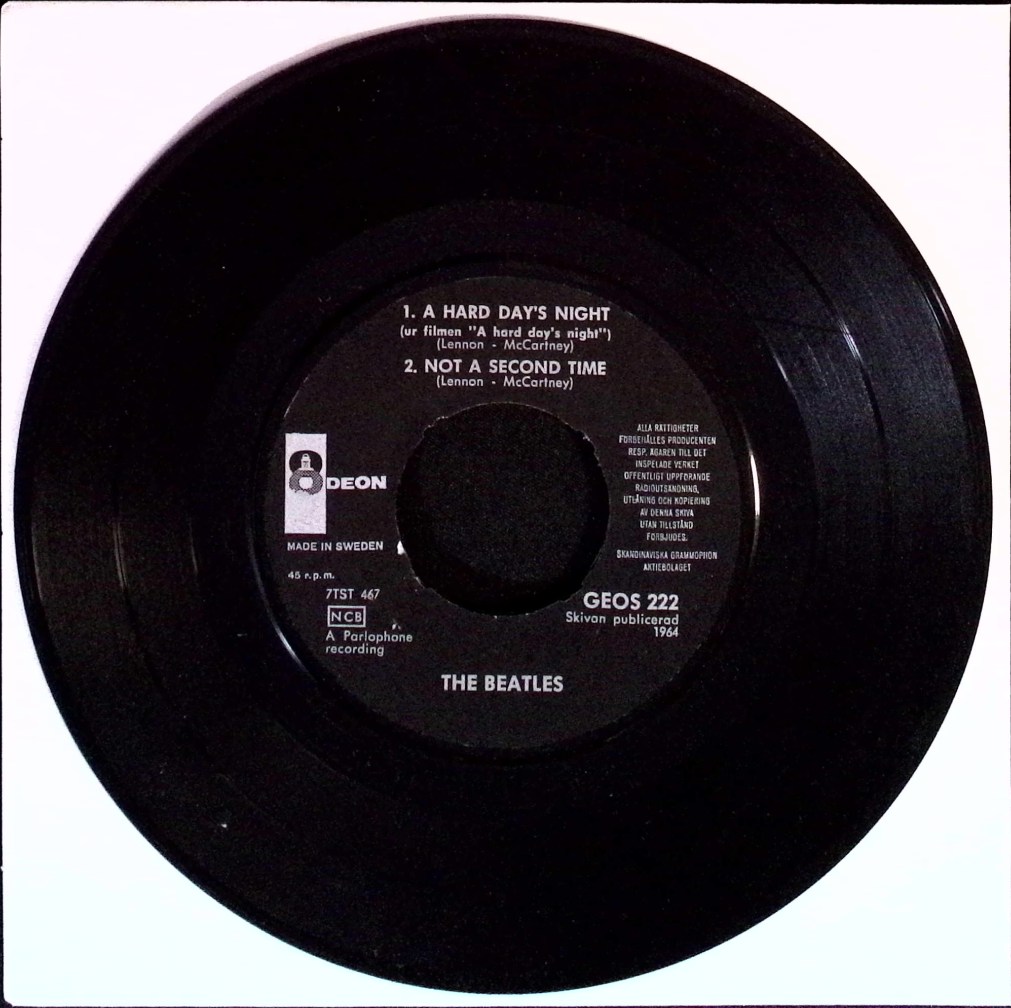 The Beatles - A Hard Day's Night (Sweden)
