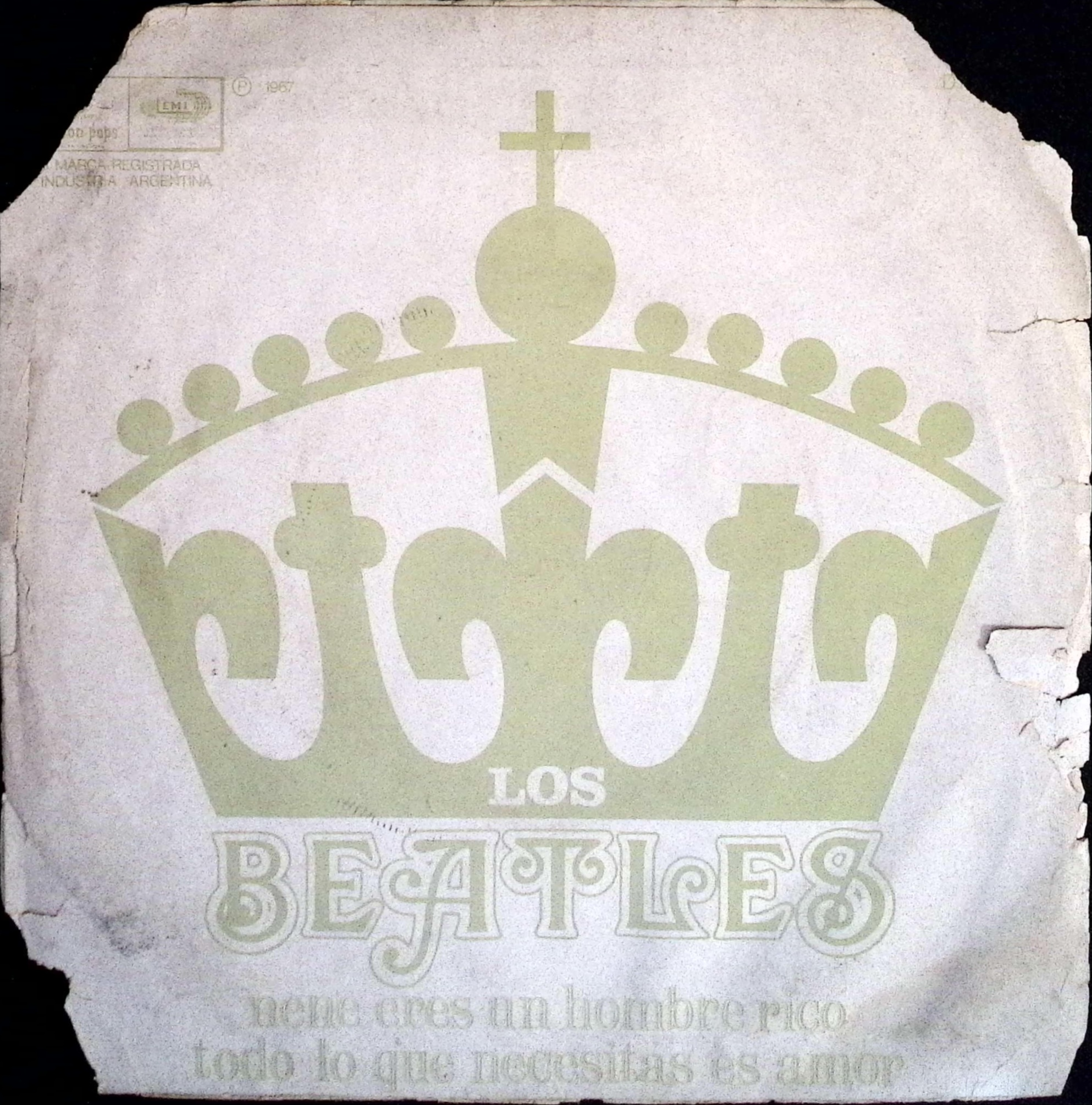 The Beatles  - Baby You're A Rich Man / All You Need Is Love  (Argentina)