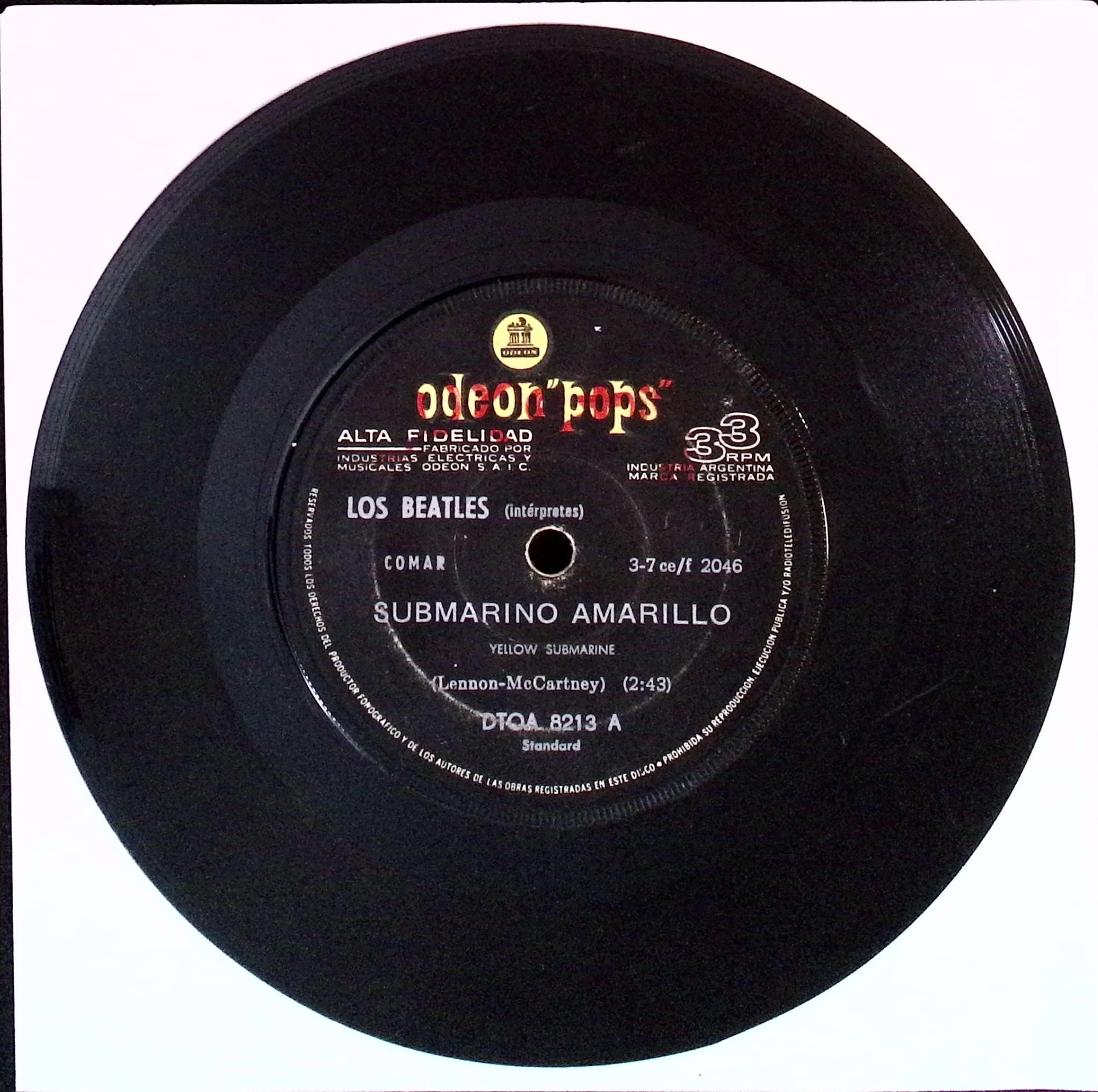 The Beatles  - Yellow Submarine / Eleanor Rigby (Argentina)