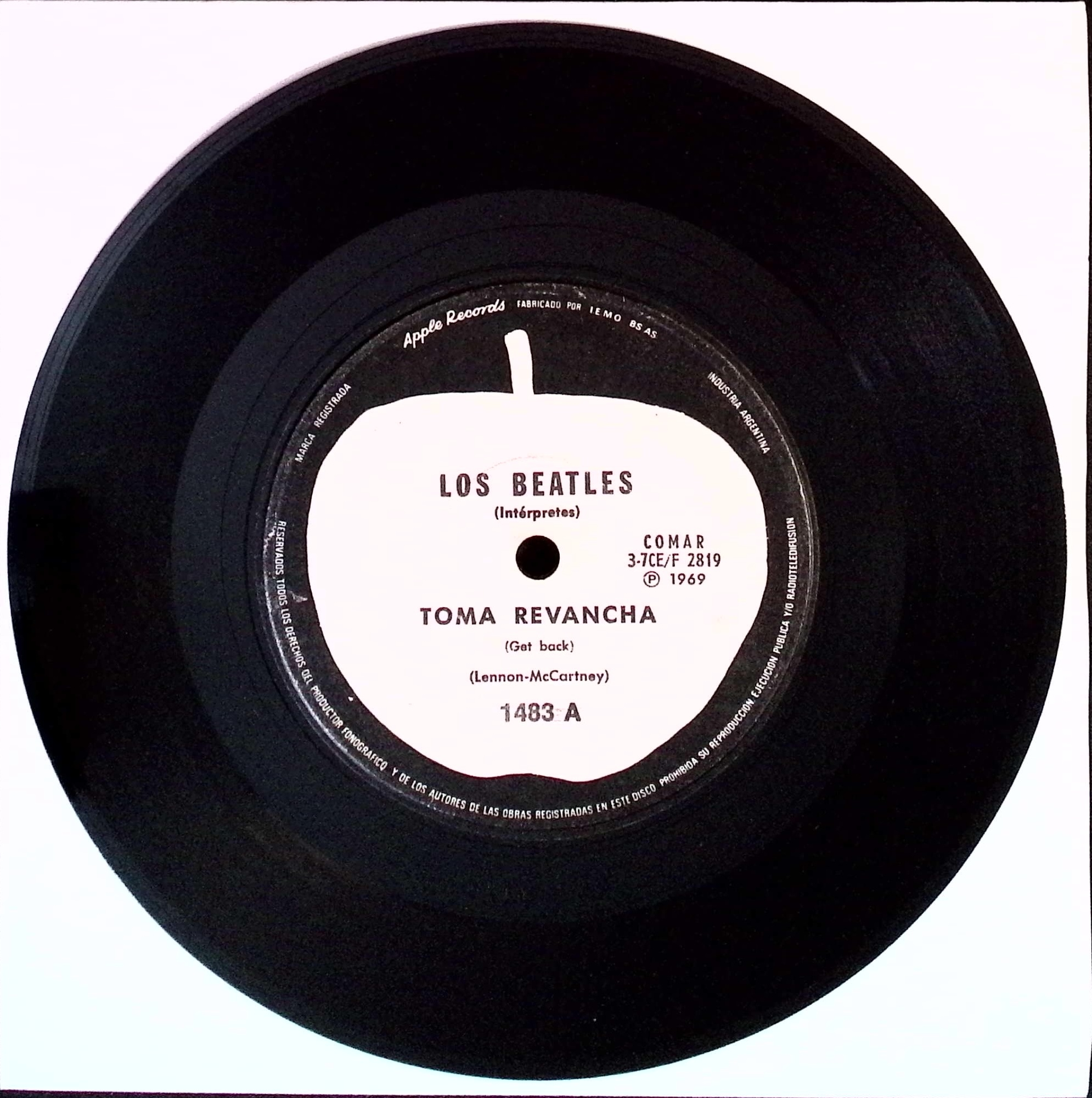 The Beatles  - Get Back / Don't Let Me Down (Argentina)