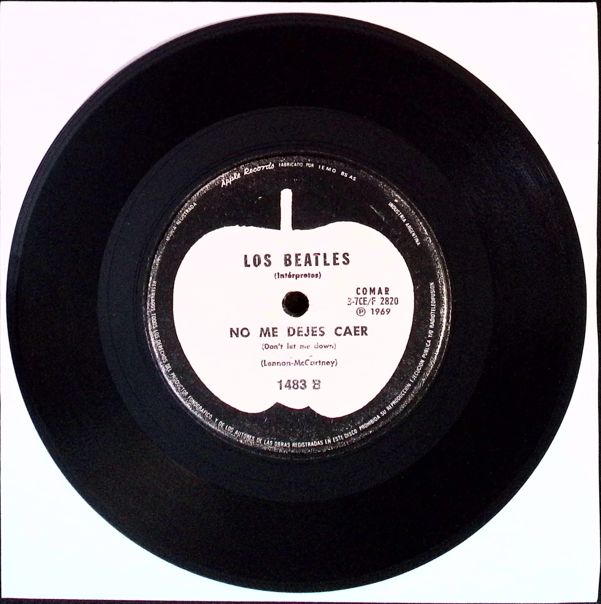 The Beatles  - Get Back / Don't Let Me Down (Argentina)