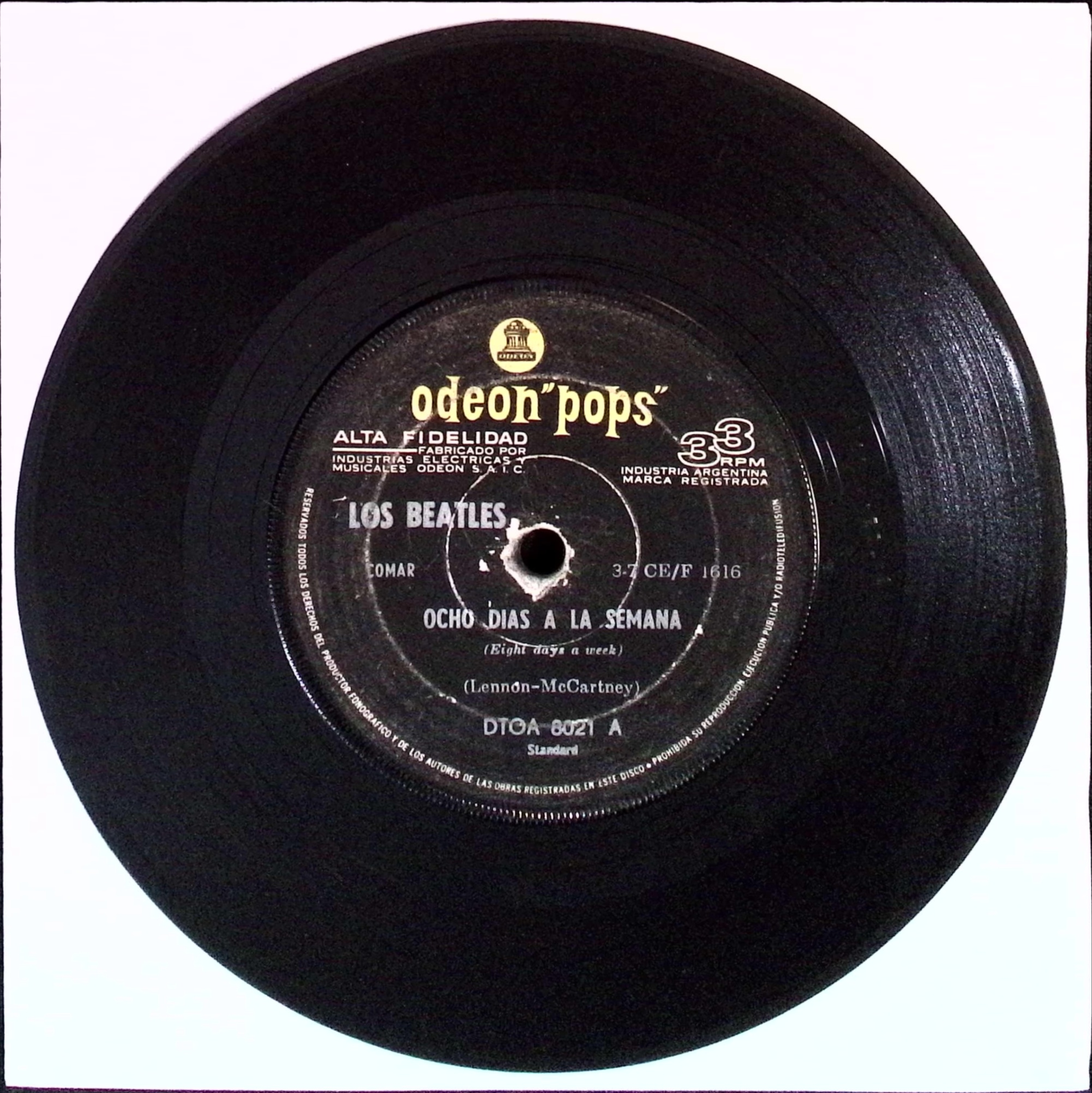 The Beatles  - Eight Days a week / Rock and Roll music (Argentina)