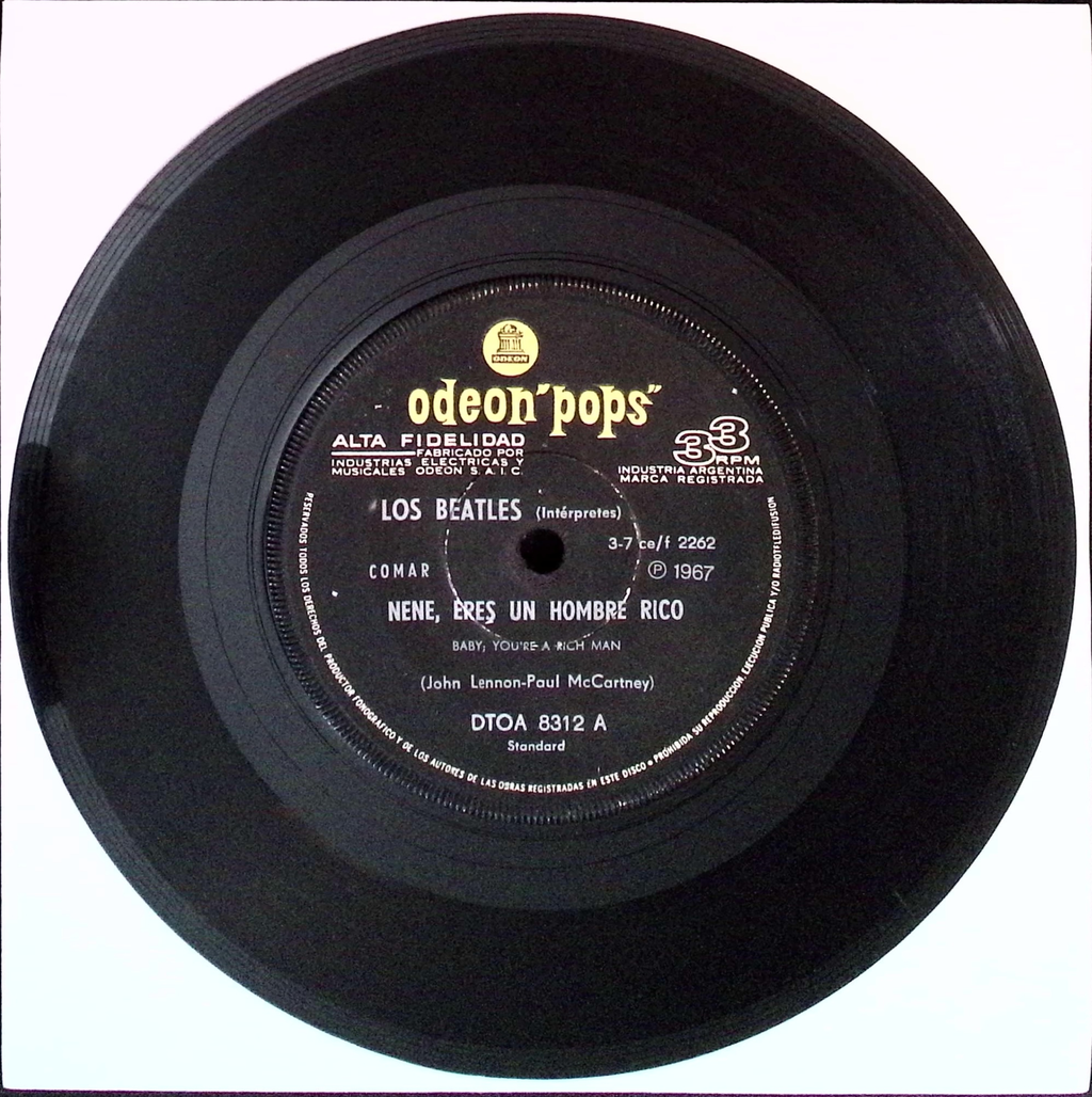 The Beatles  - All You Need Is Love / Baby You're A Rich Man (Argentina)