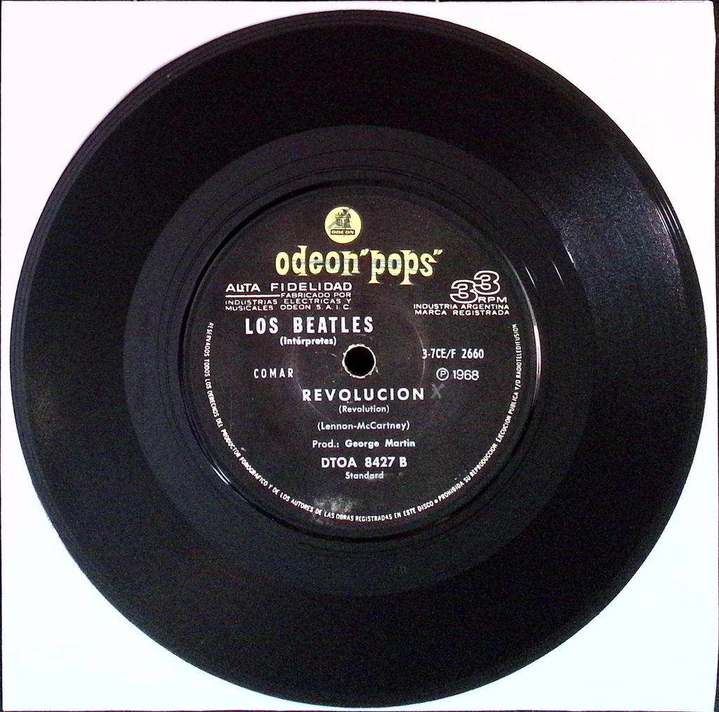 The Beatles  - Hey Jude / Revolution (Argentina)