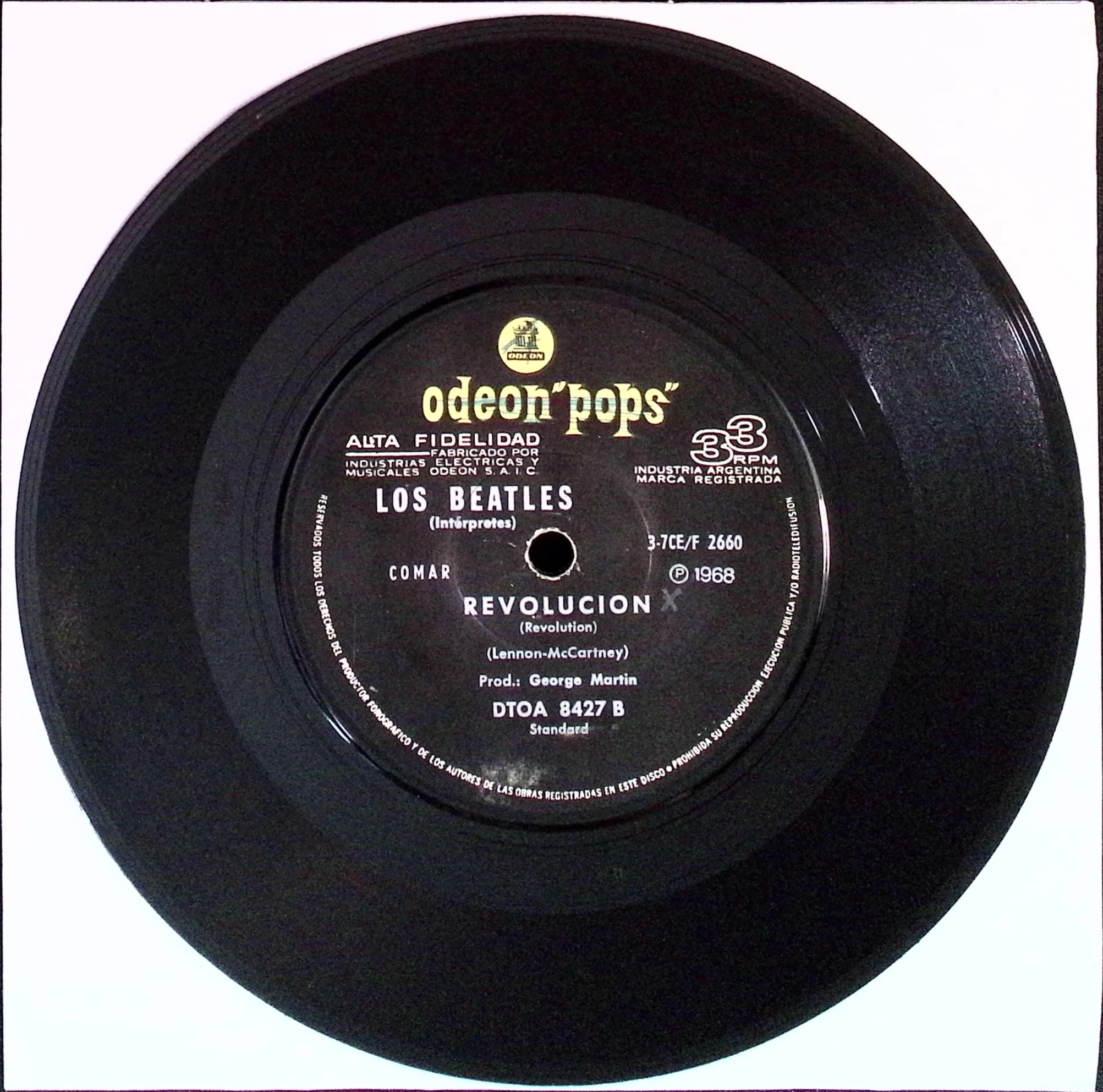 The Beatles  - Hey Jude / Revolution (Argentina)