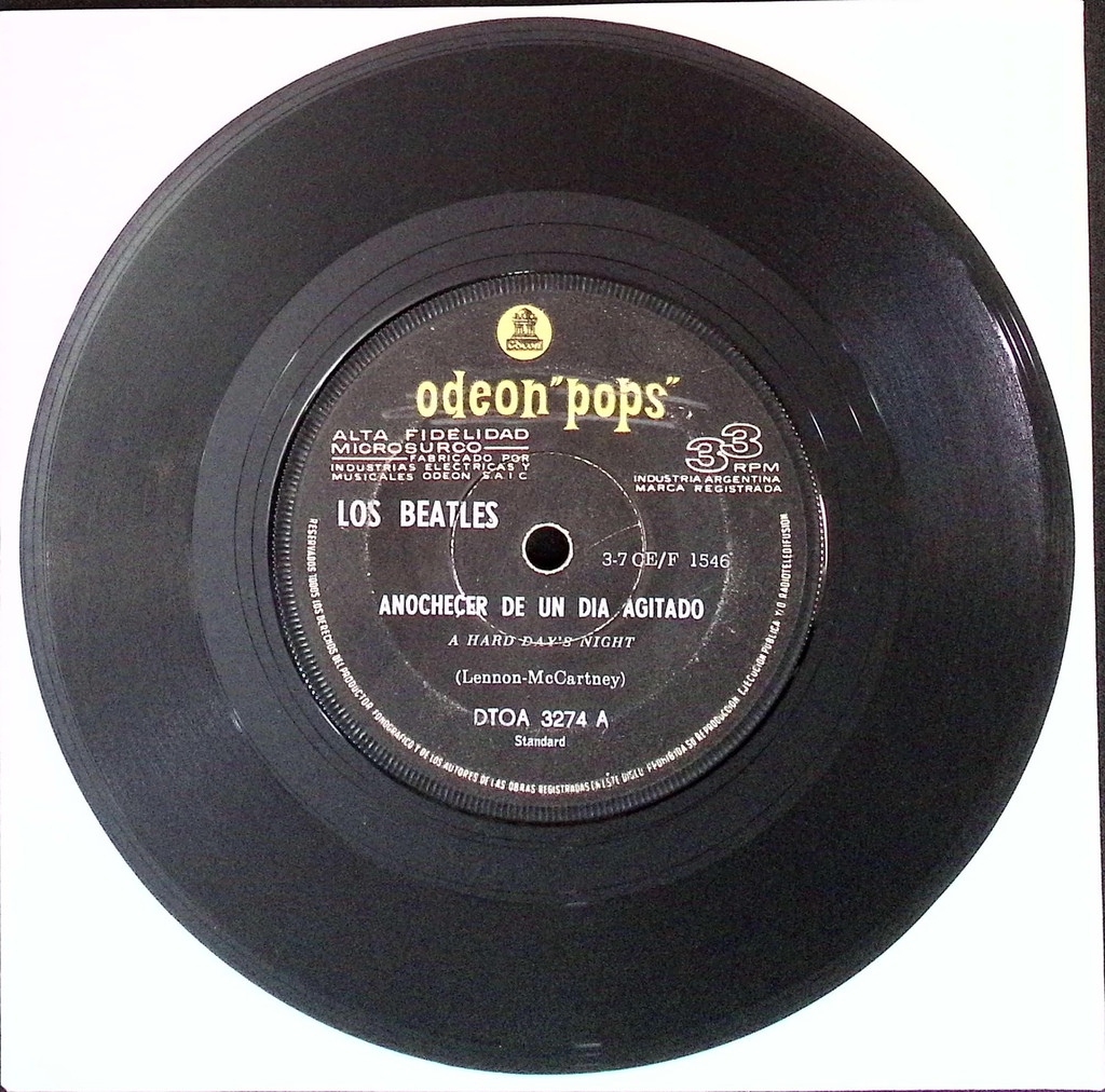 The Beatles  - A Hard Day's Night / Long Tall Sally (Argentina)