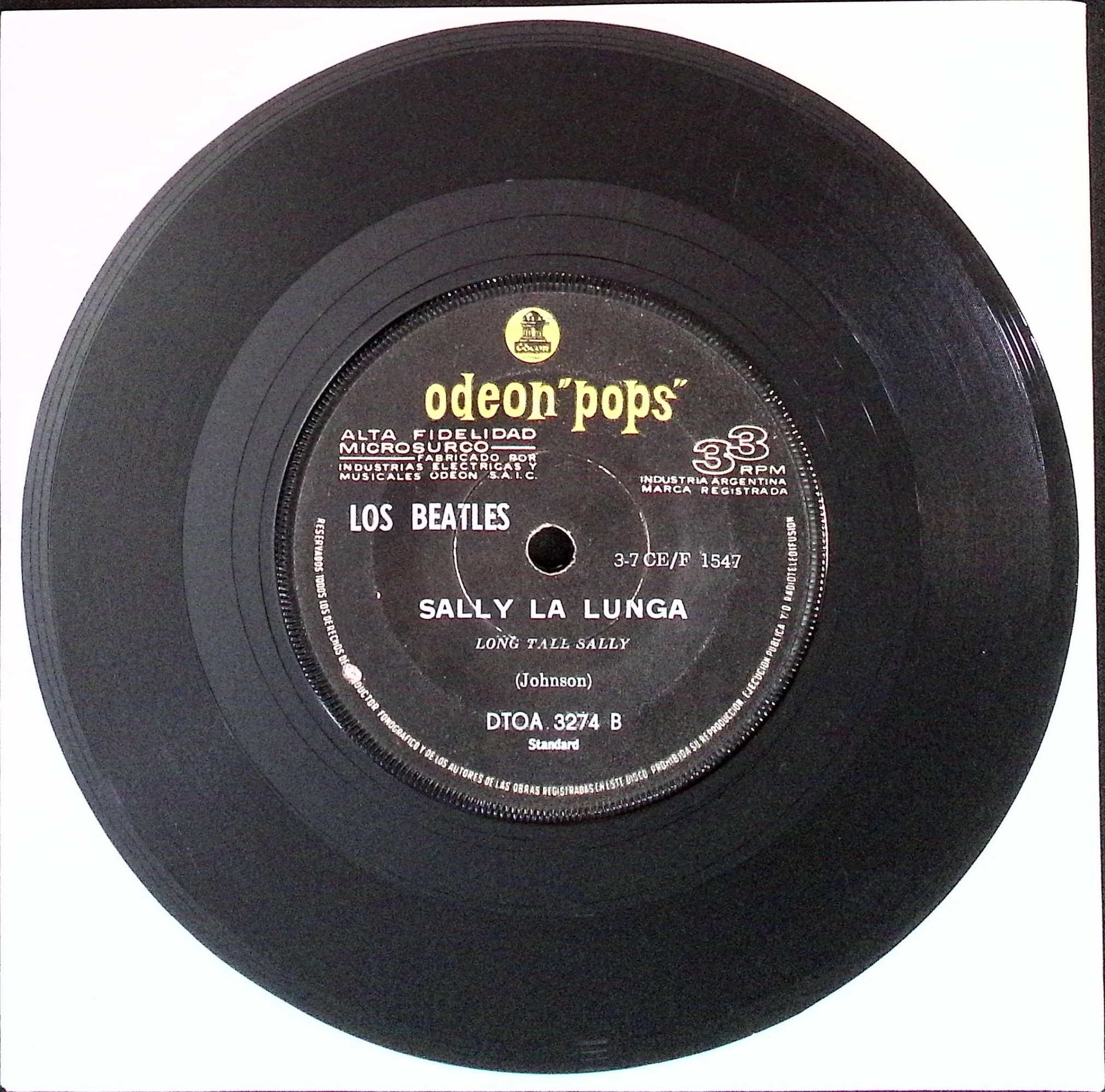 The Beatles  - A Hard Day's Night / Long Tall Sally (Argentina)